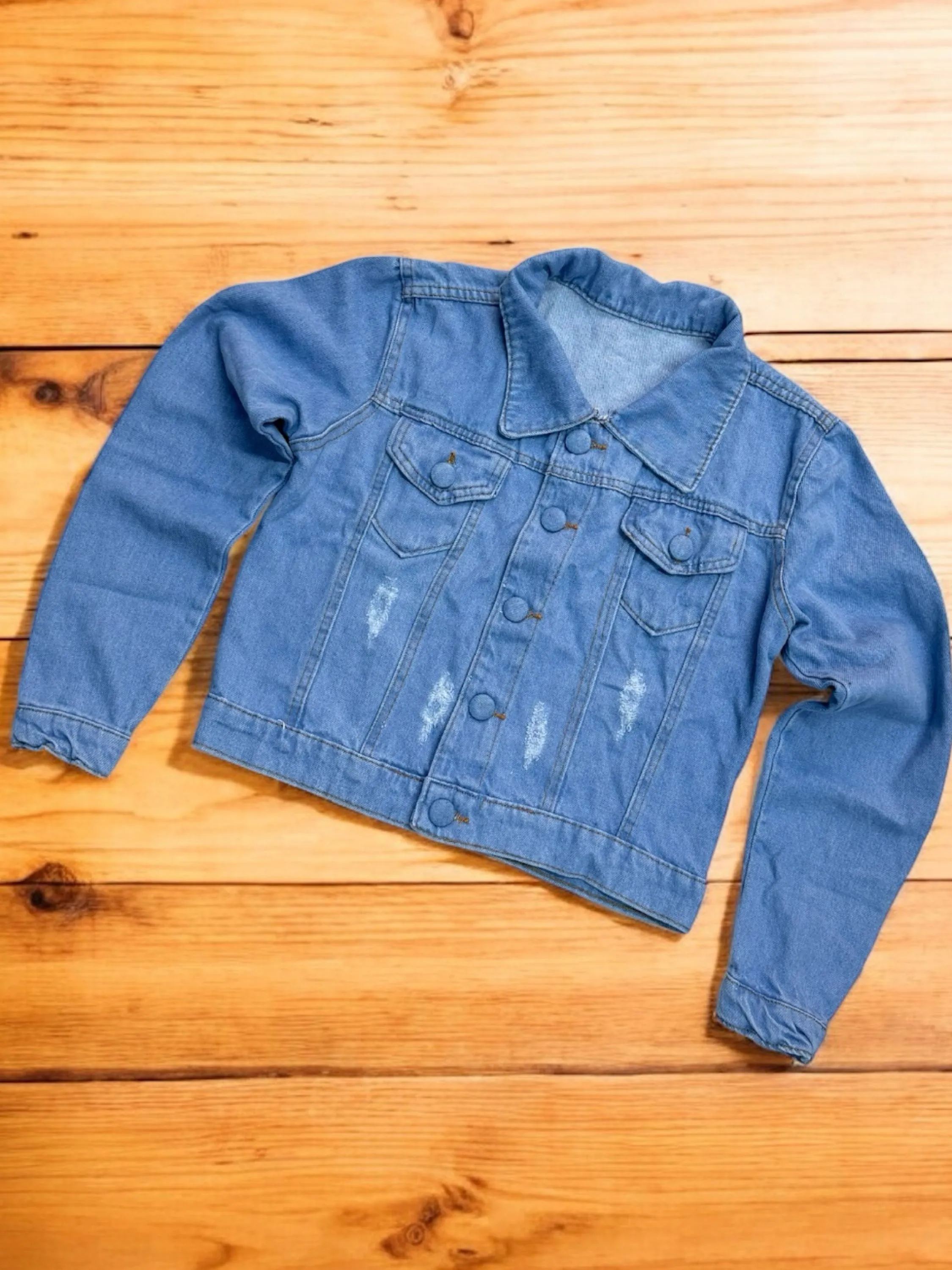 Jaqueta feminina jeans clara