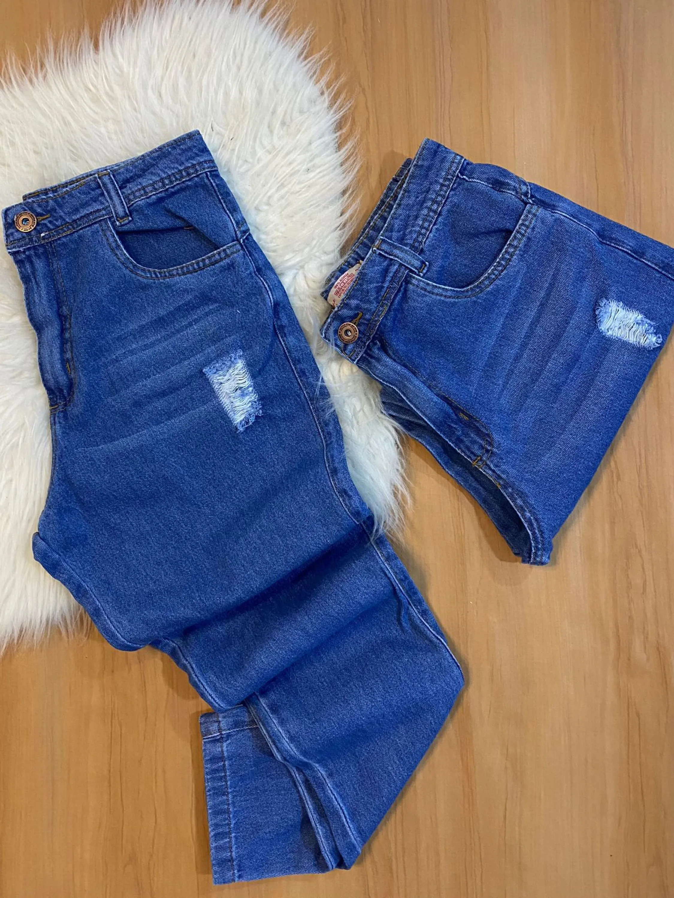 Calca Mon Feminina Jeans escura
