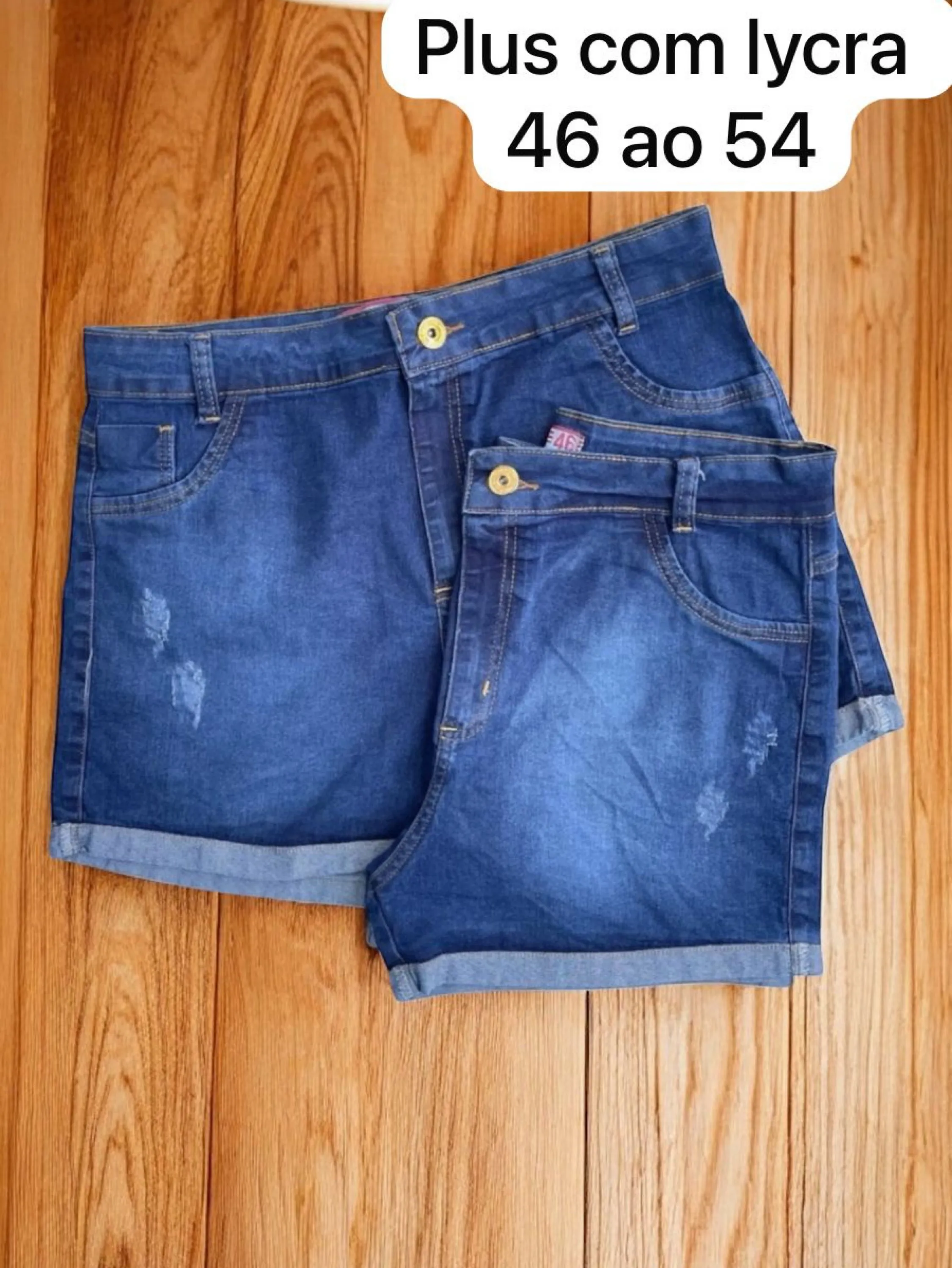 Short plus feminina com lycra 46 ao 54