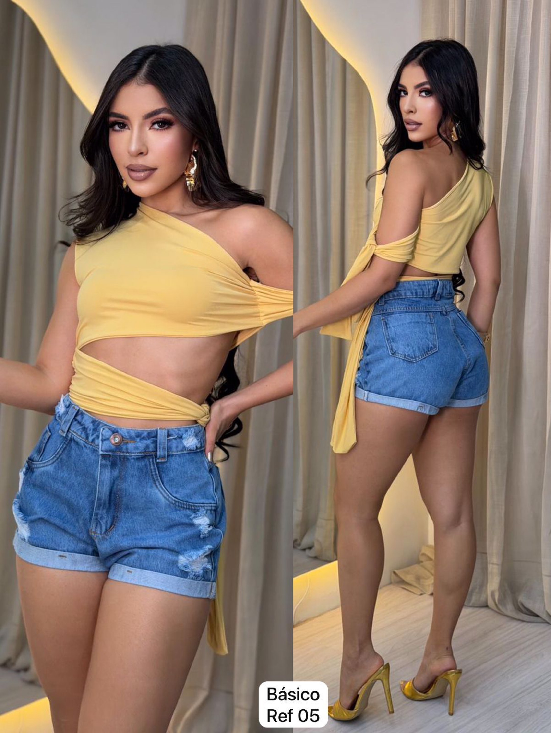 Short jeans feminino Clara