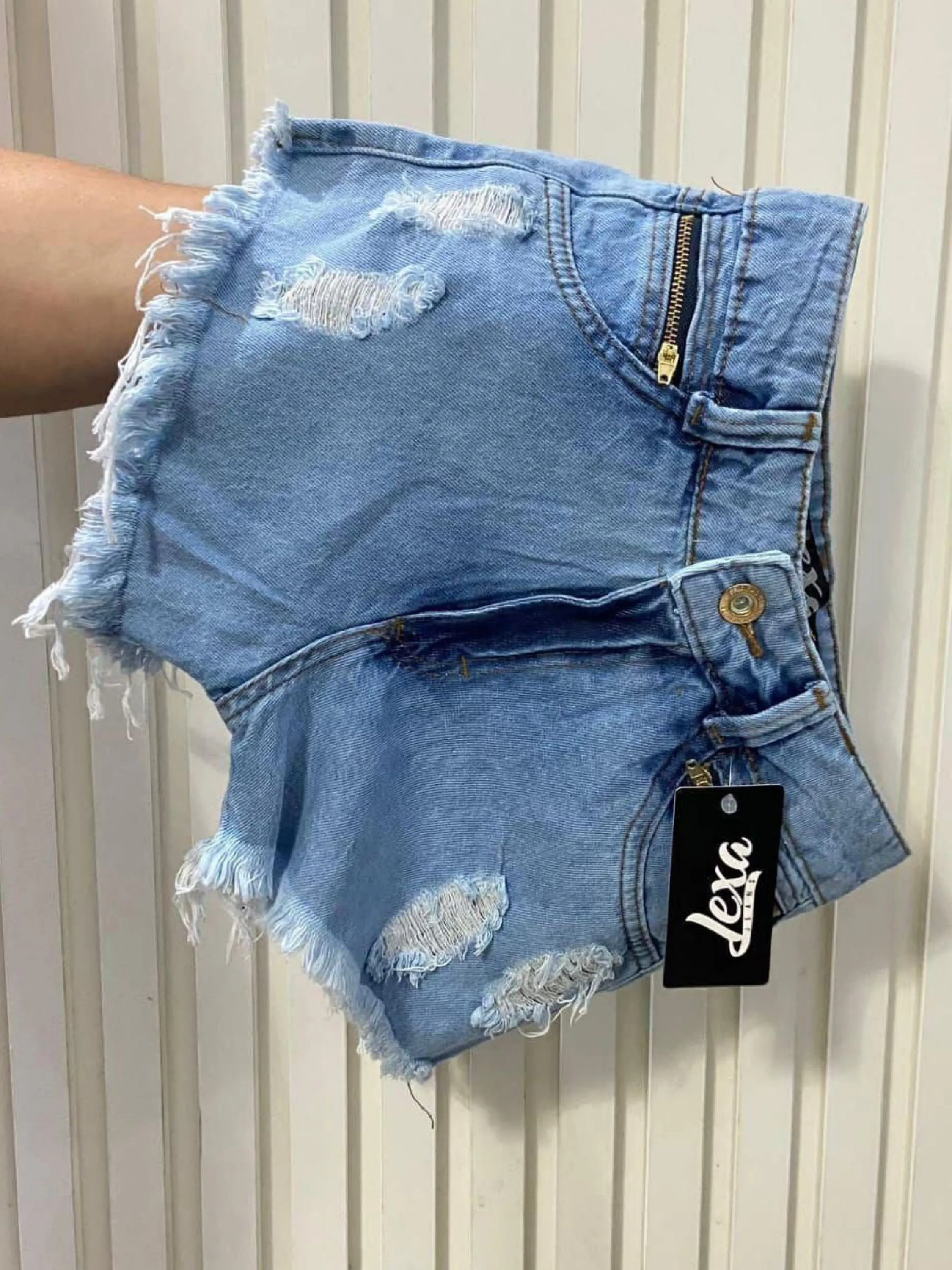 Short jeans clara com ziper (SH27)