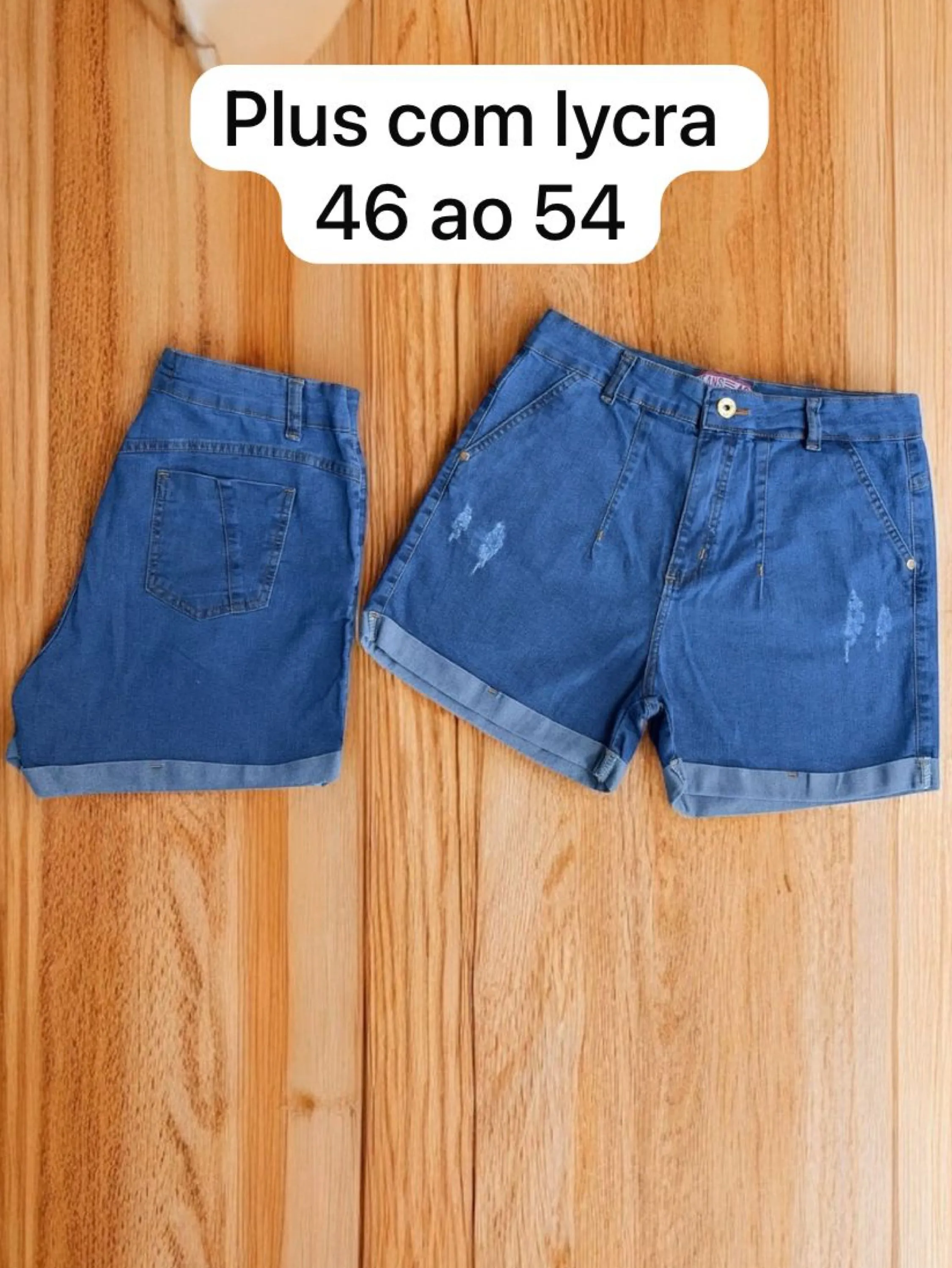 Short plus feminina com lycra 46 ao 54