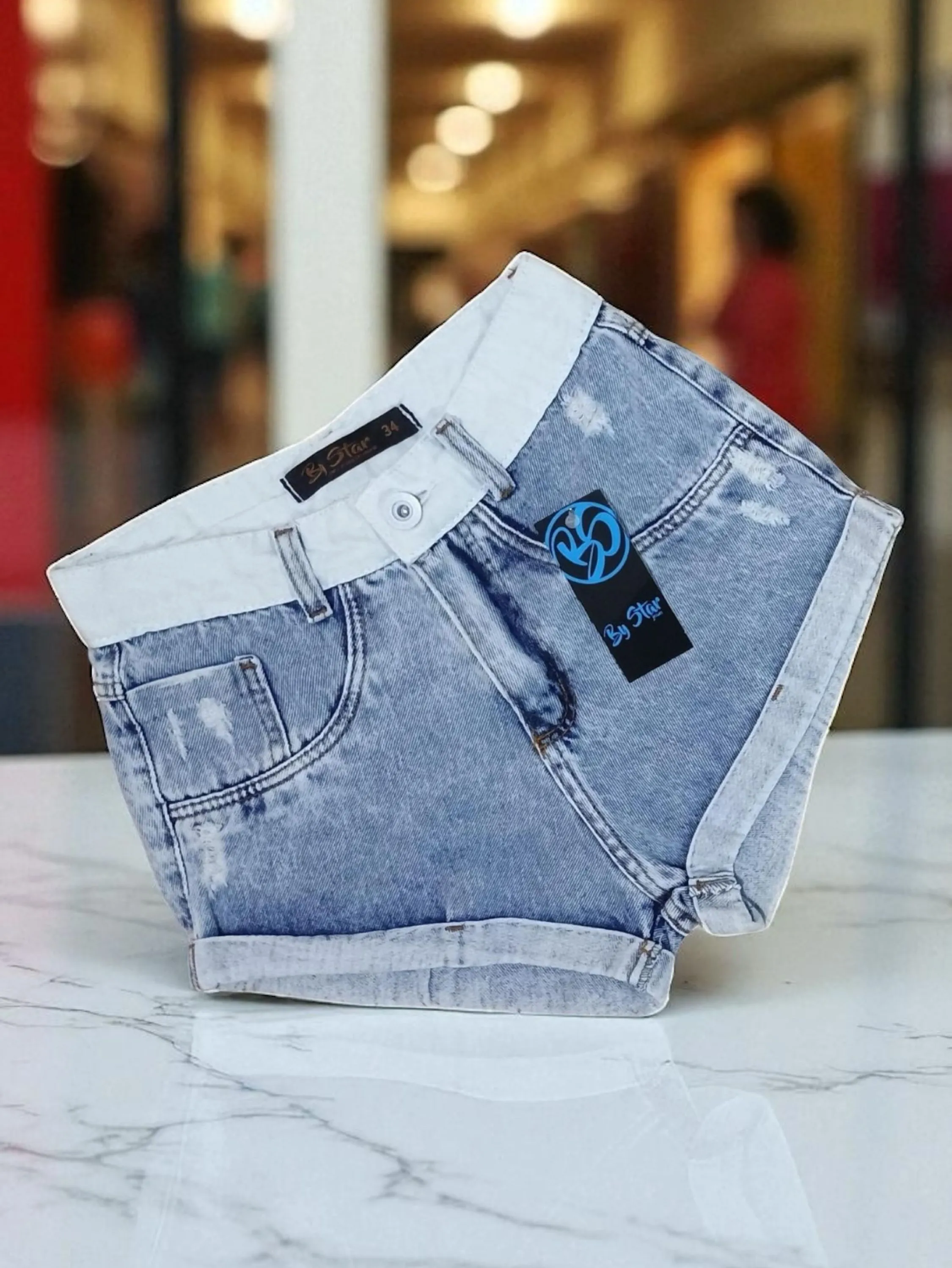 Short jeans feminino clara