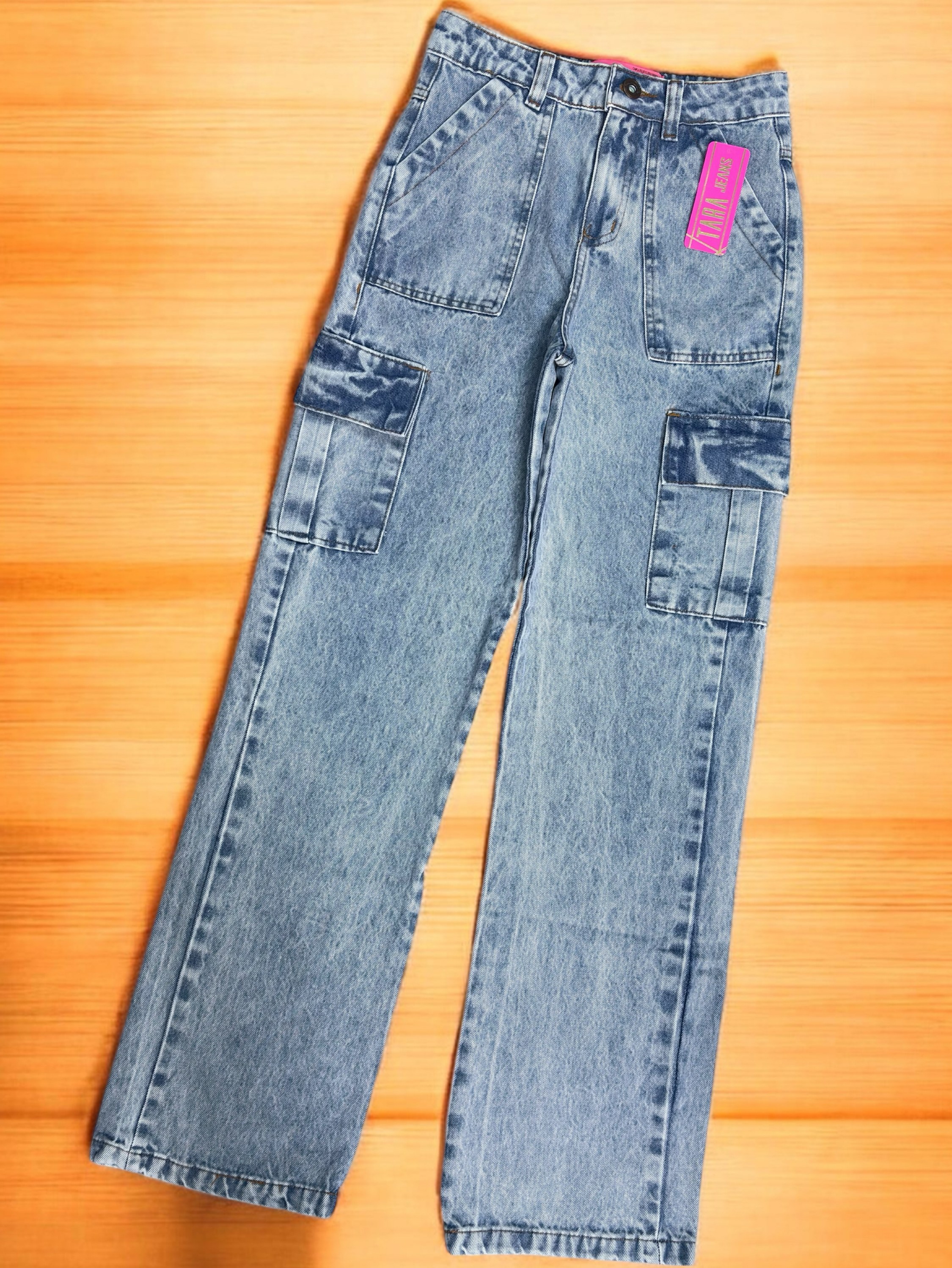 Calca cargo feminina Clara com bolso