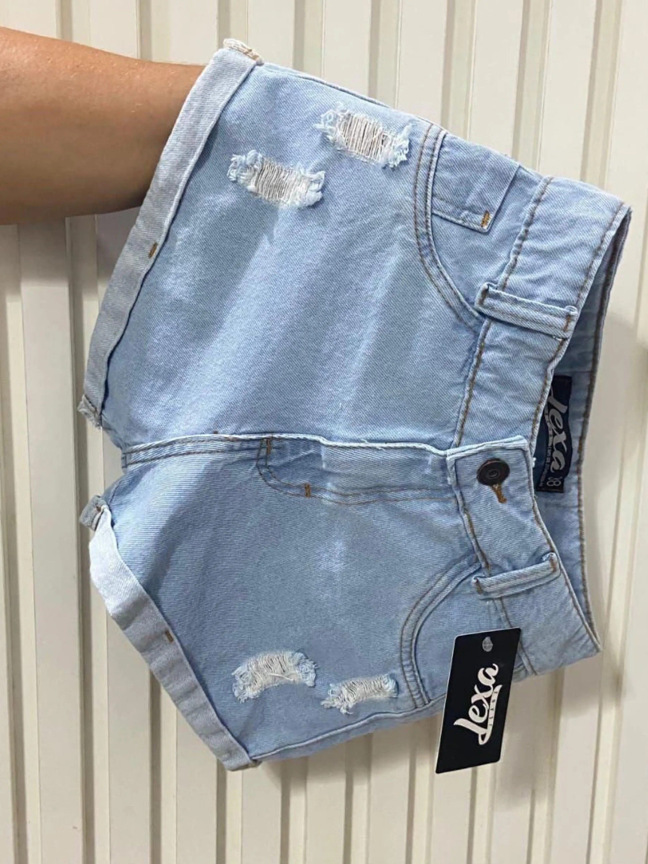 Short jeans clara barra dobrado