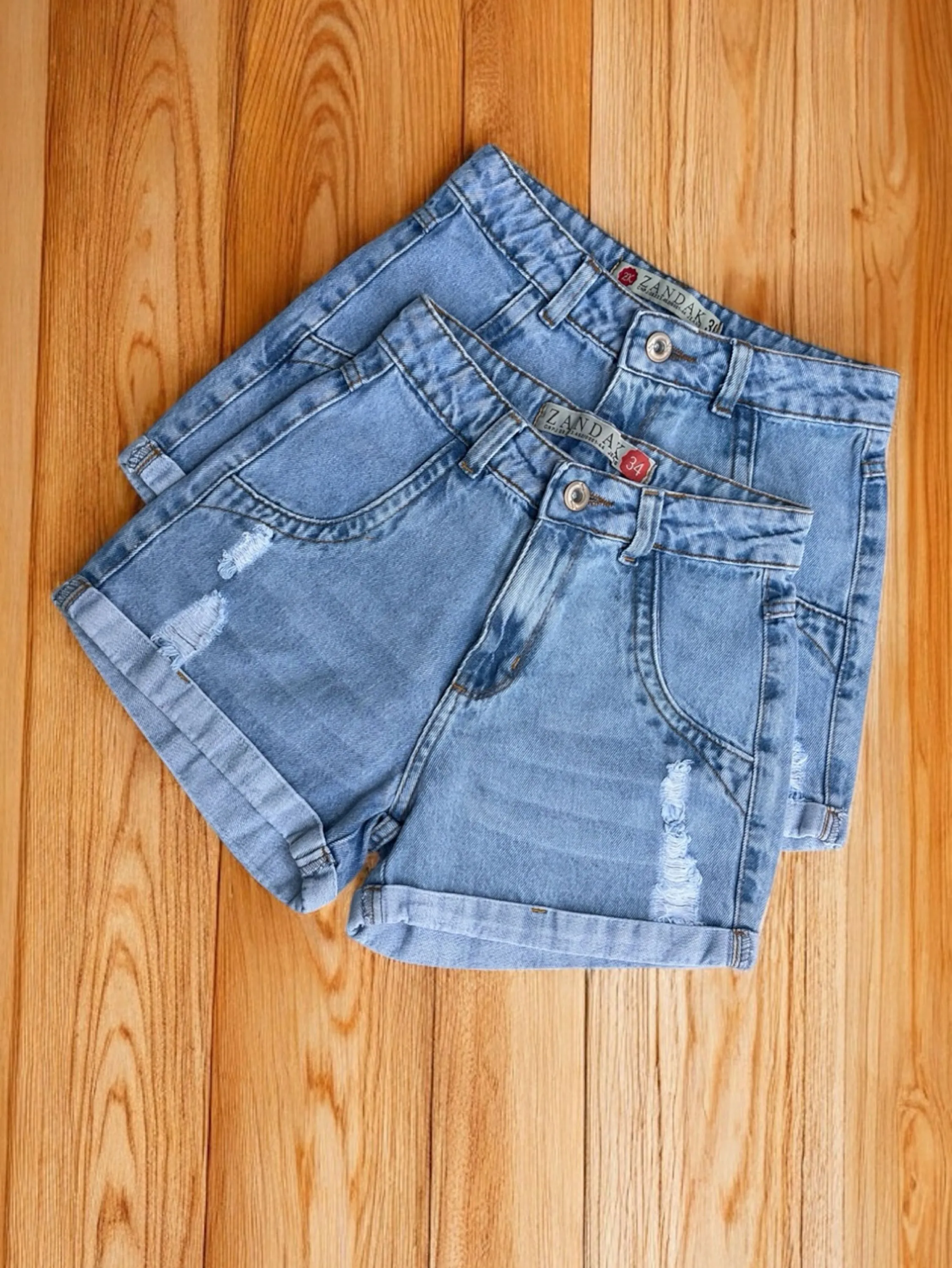 Short feminina jeans clara