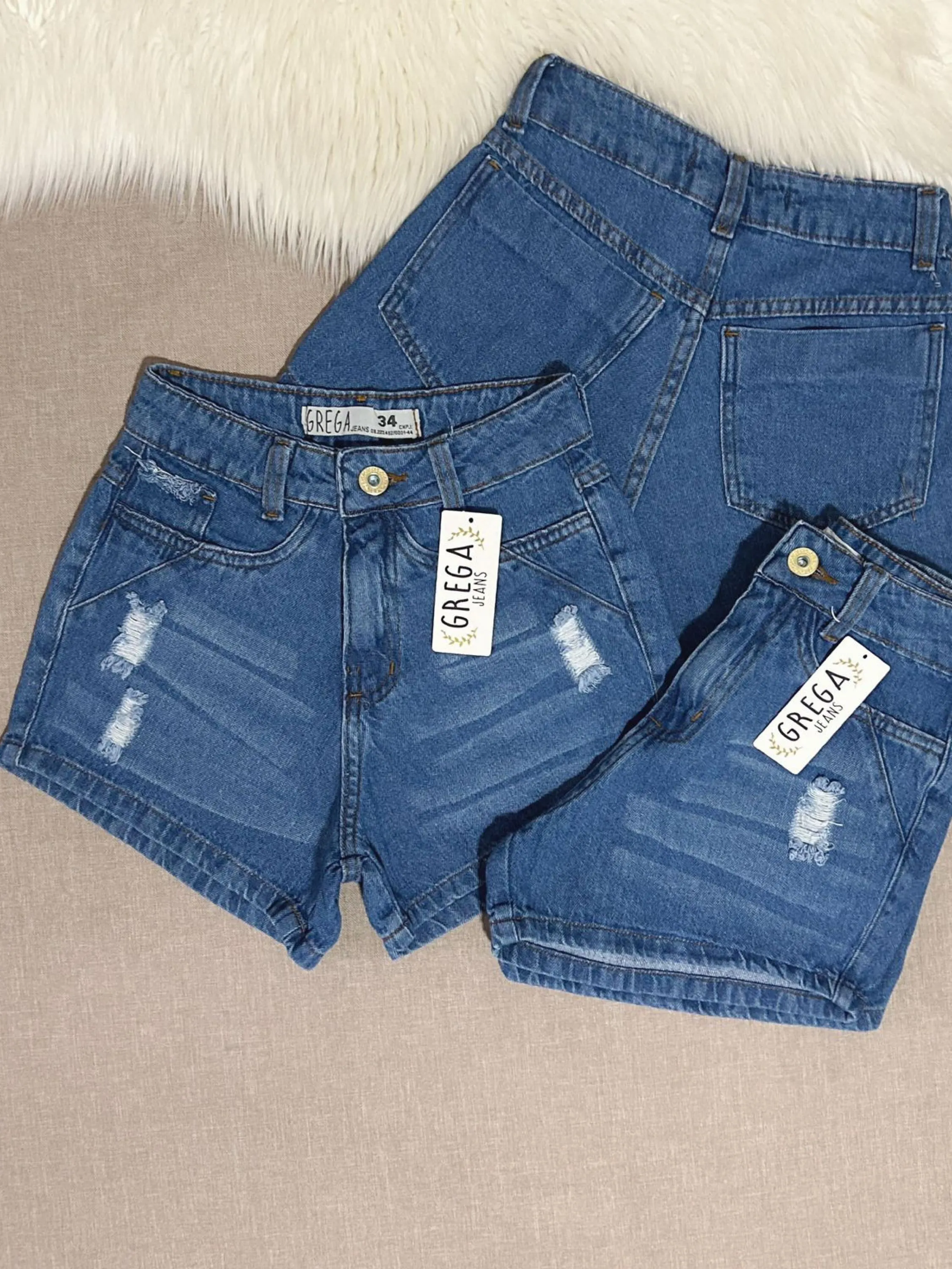 Short jeans escura modelo novo (SH52)