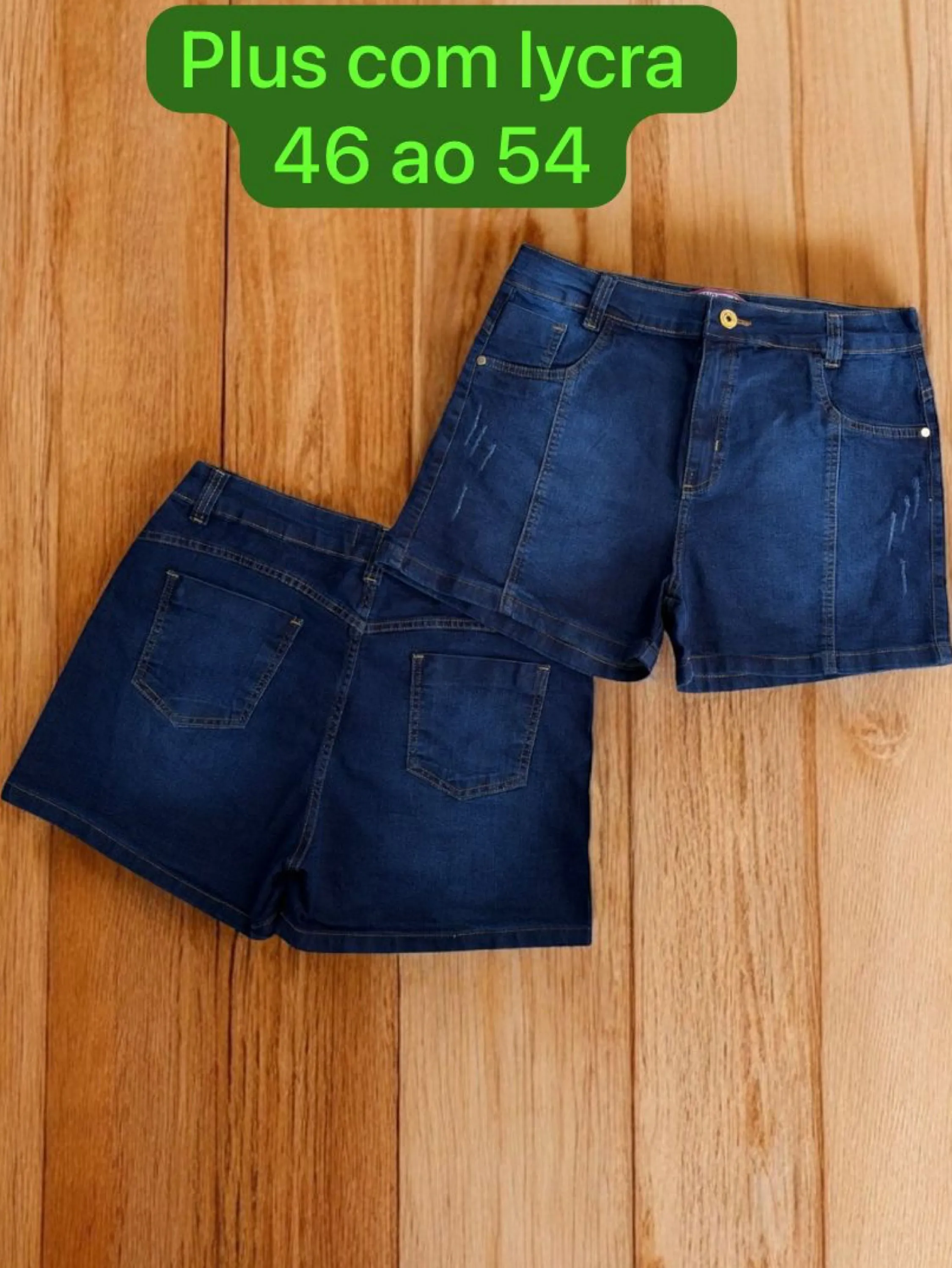 Short plus feminina com lycra 46 ao 54