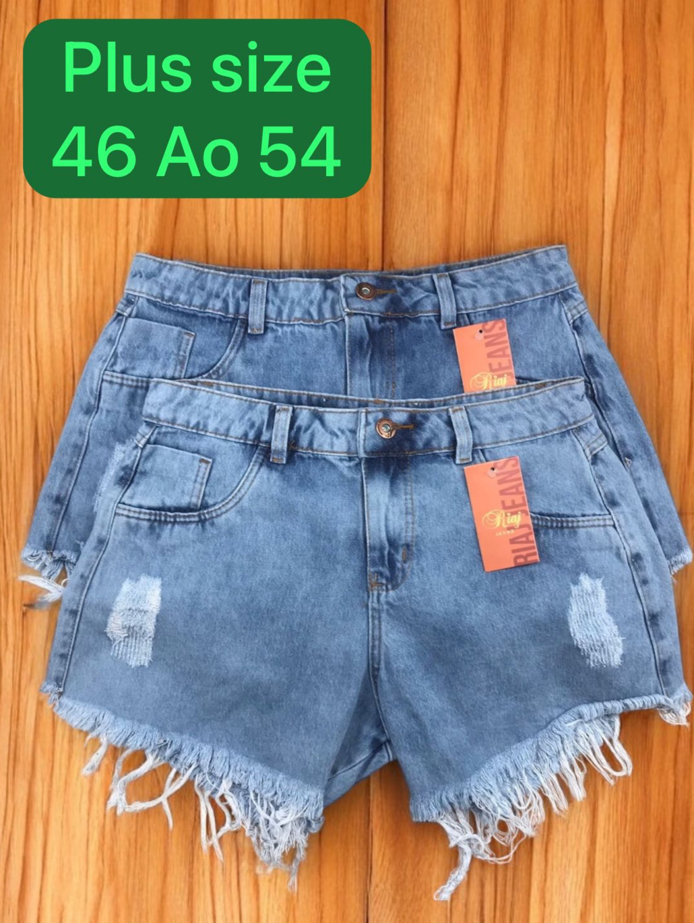 Short plus feminina jeans clara