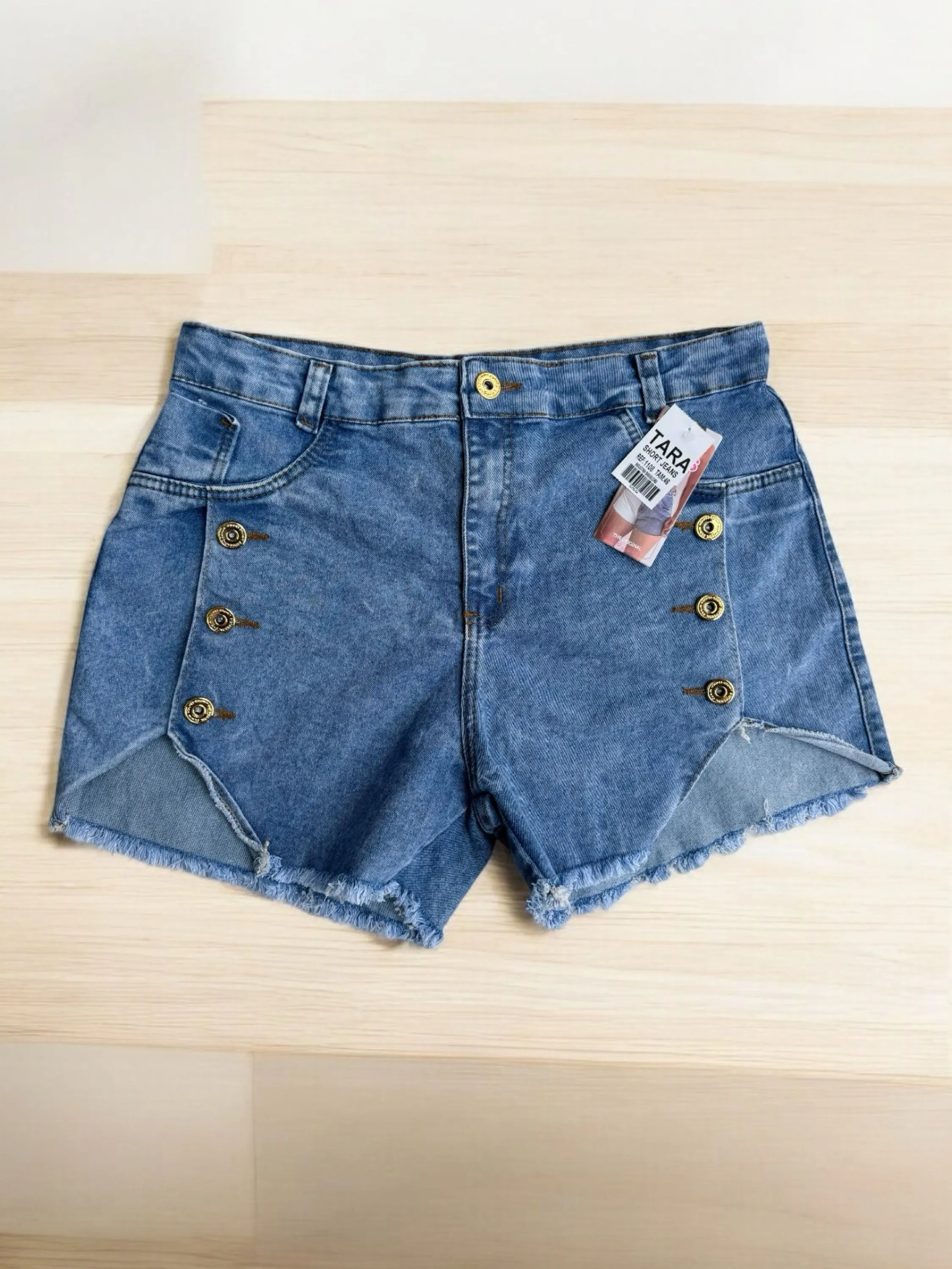 Short jeans plus feminina (SPP6)