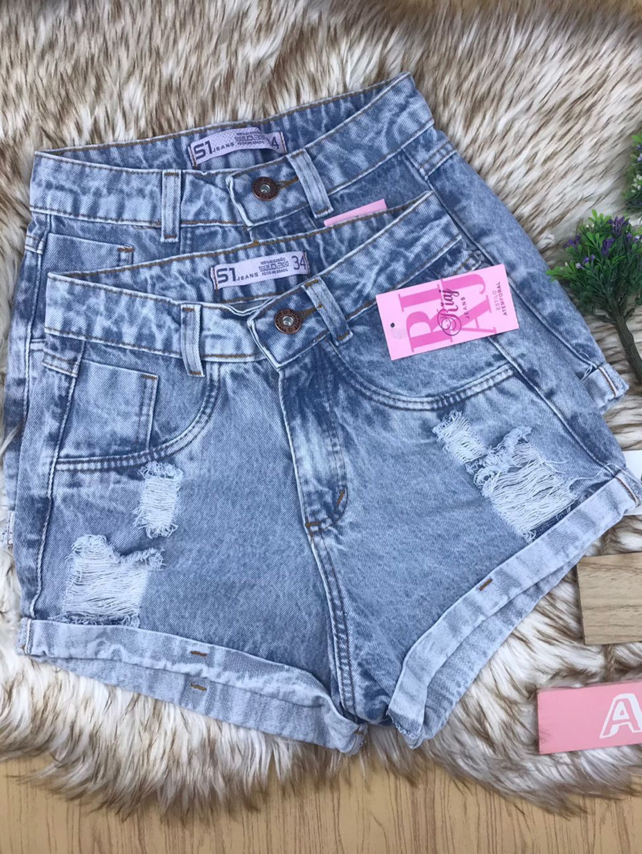 Short jeans feminino Clara