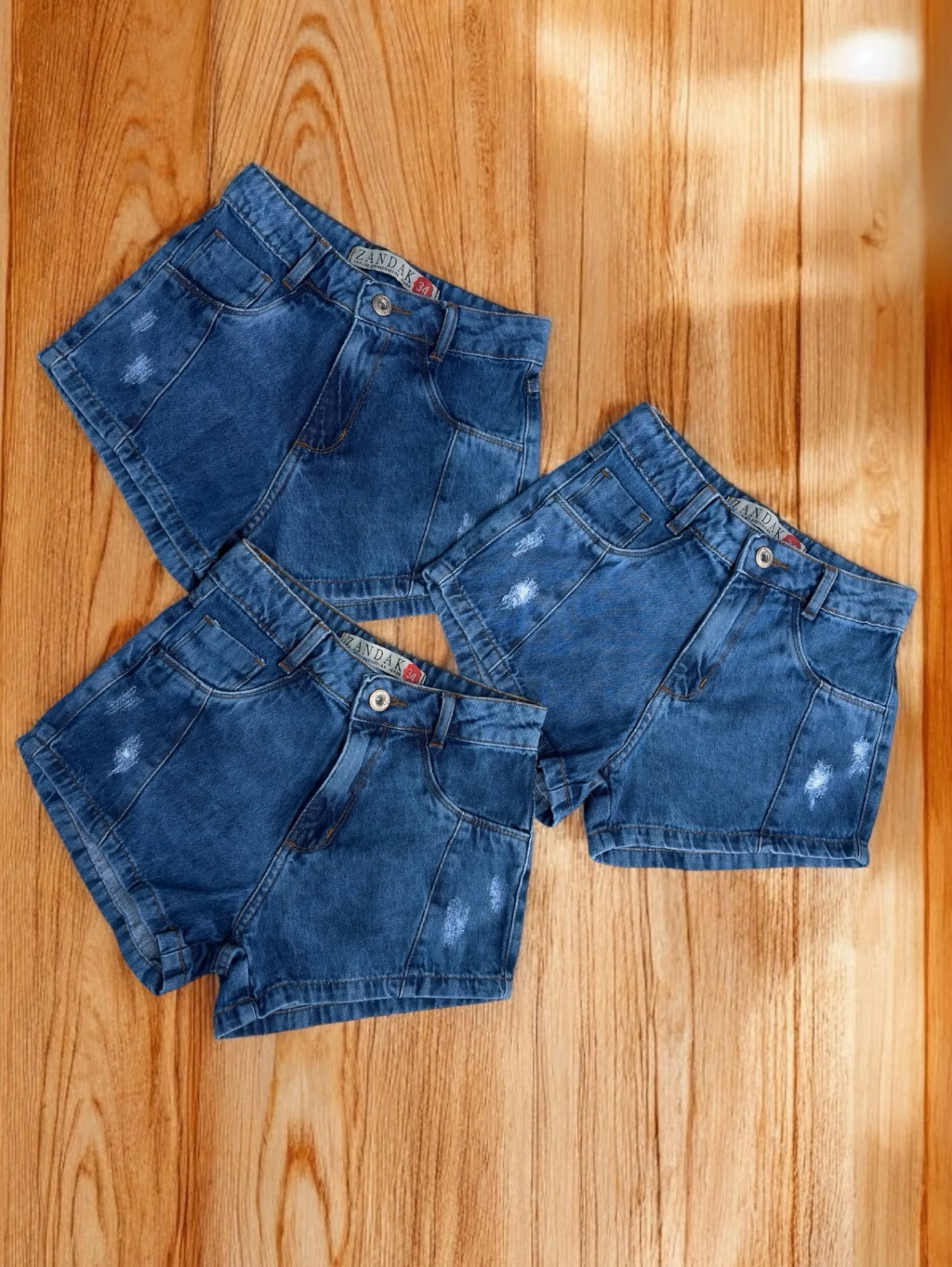 Short jeans feminino clara
