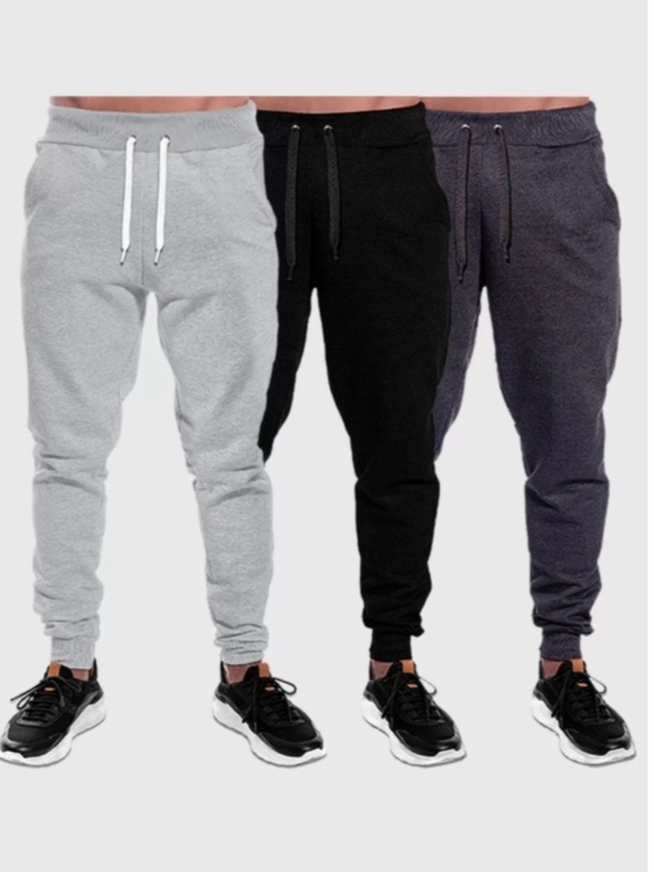 Calca moletom com bolso tecido grosso (Z12)