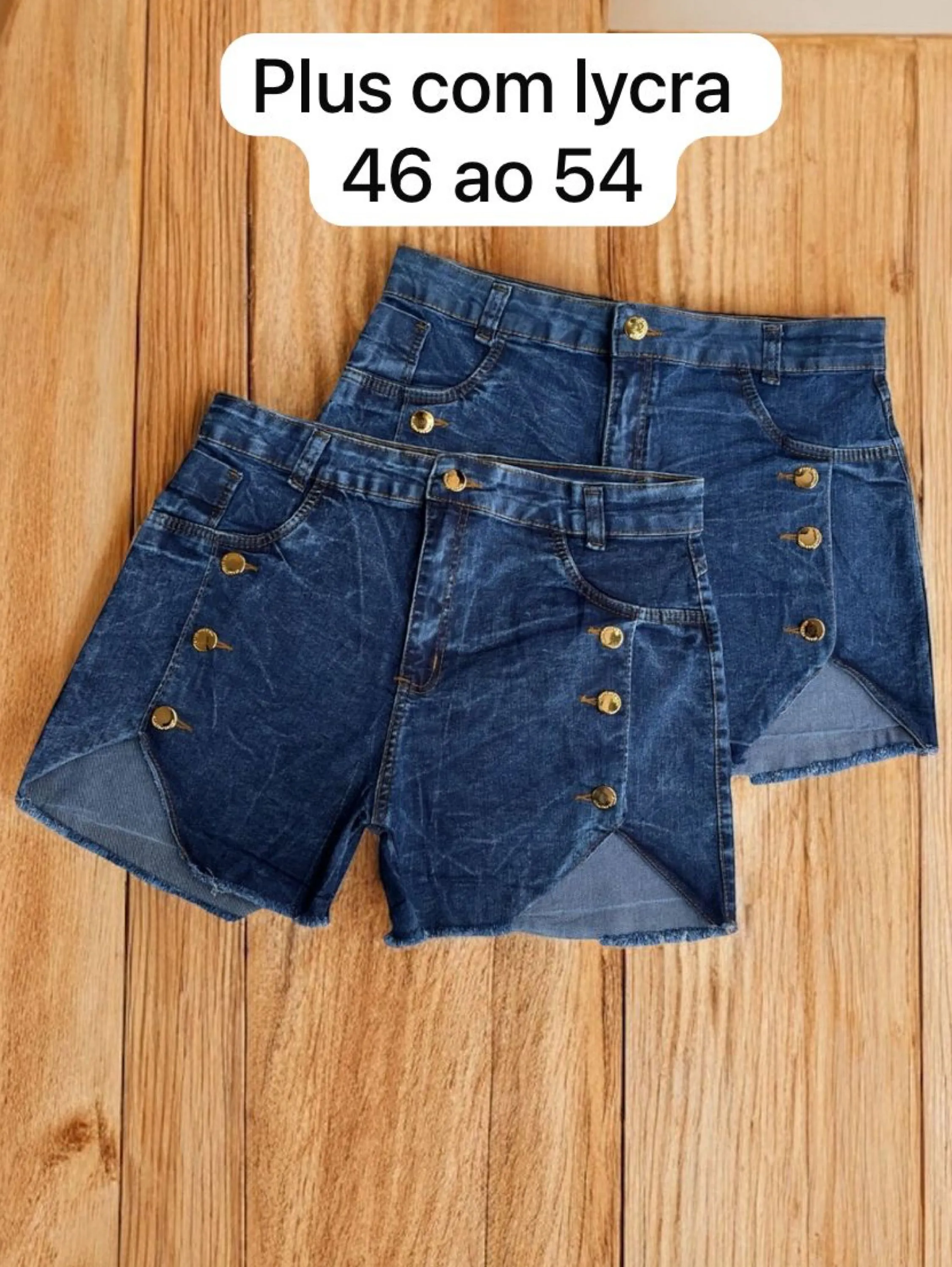 Short plus feminina com lycra 46 ao 54