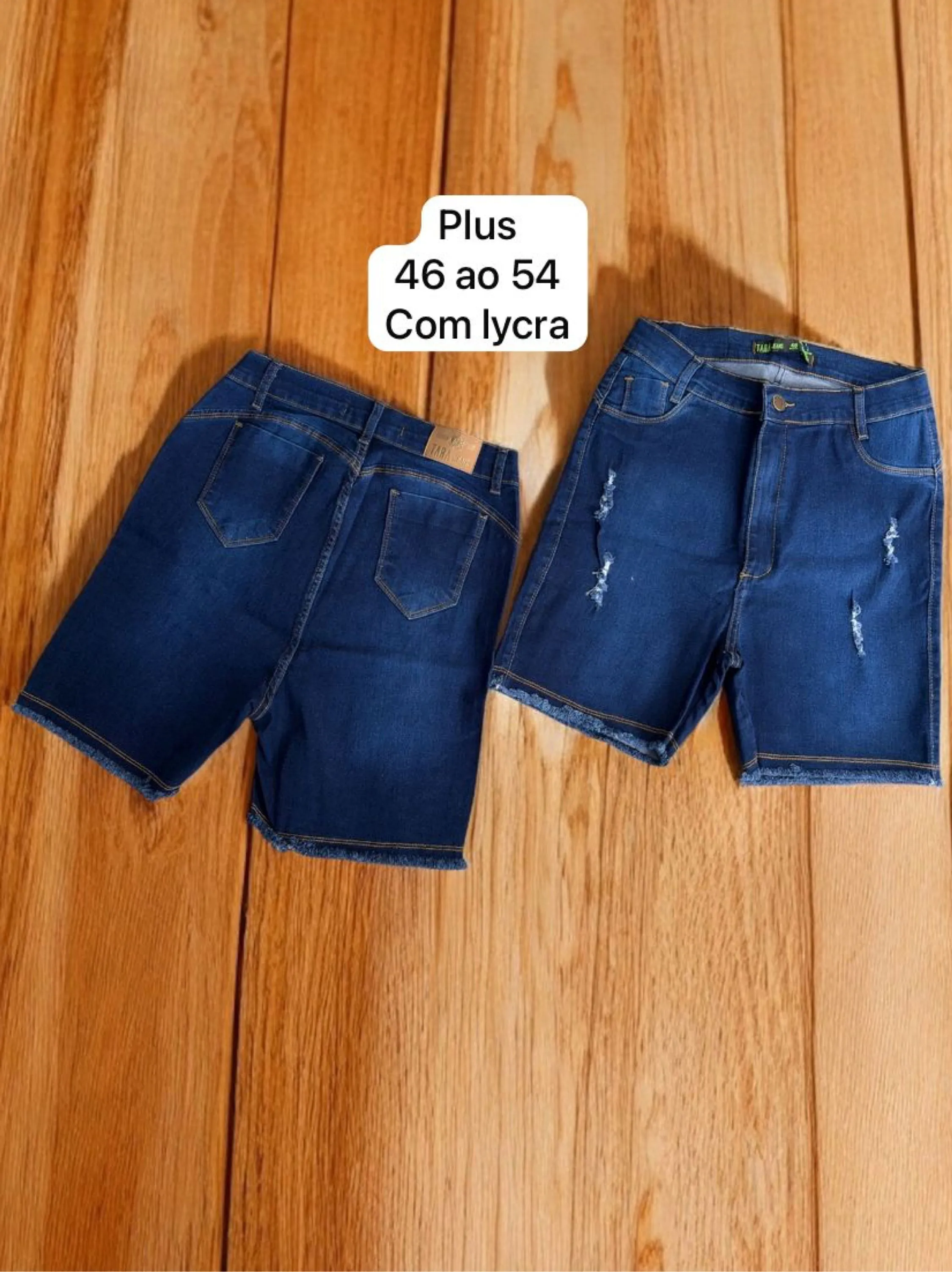 Short meia coxa plus com lycra 46 ao 54