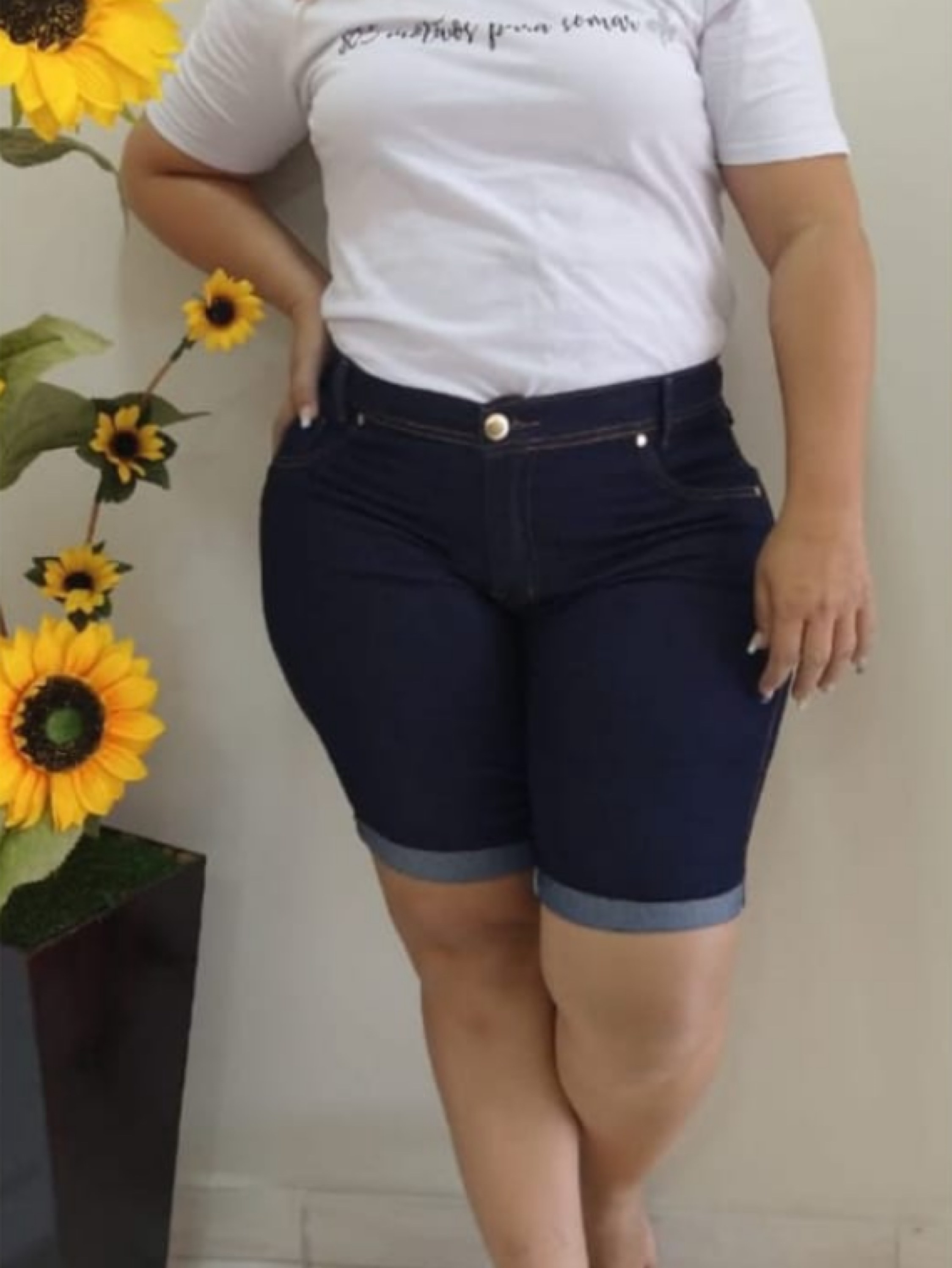 Bermuda Pedal Plus com barrinha dobrada