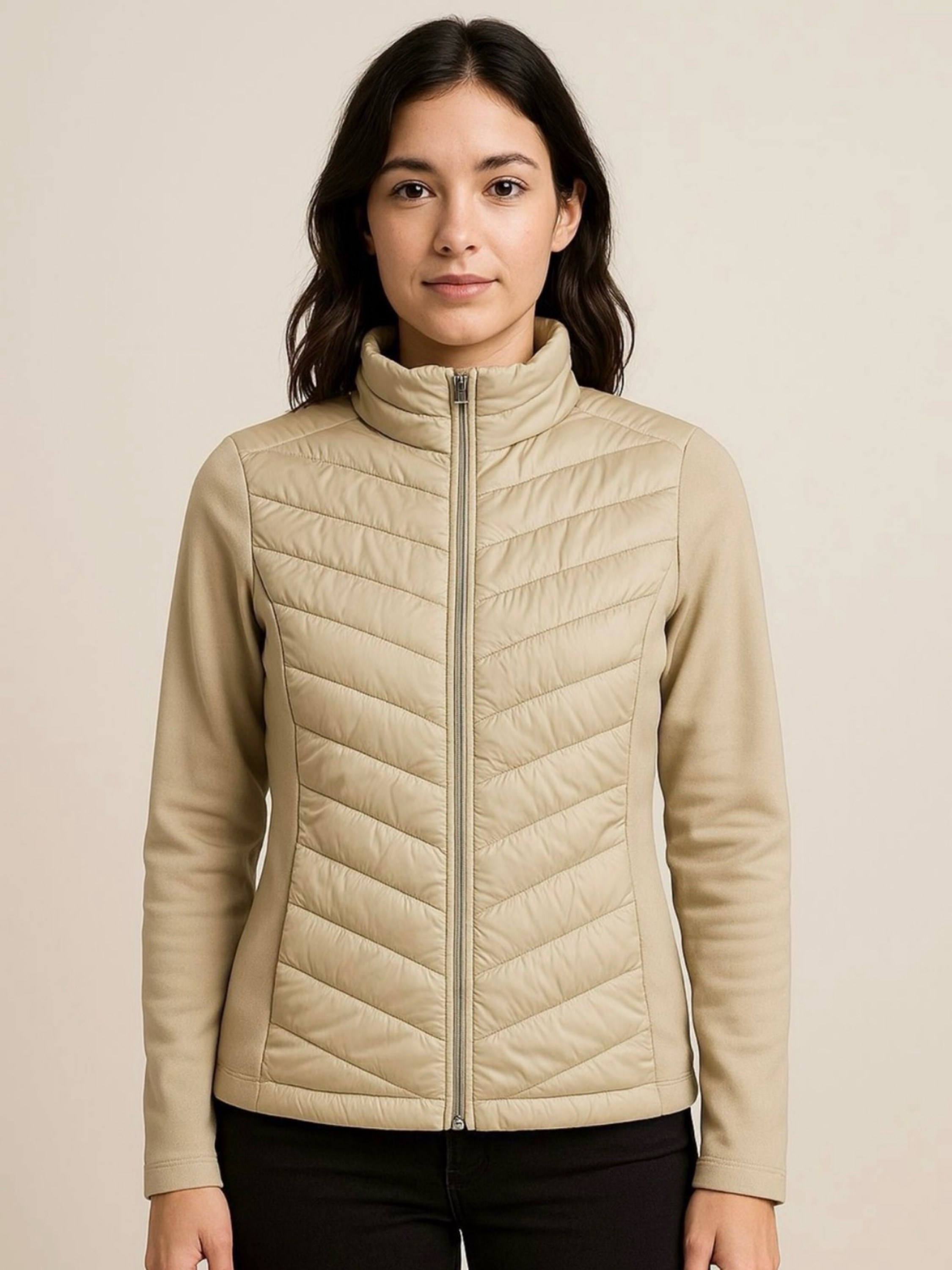 Jaqueta gominho com manga de moletom