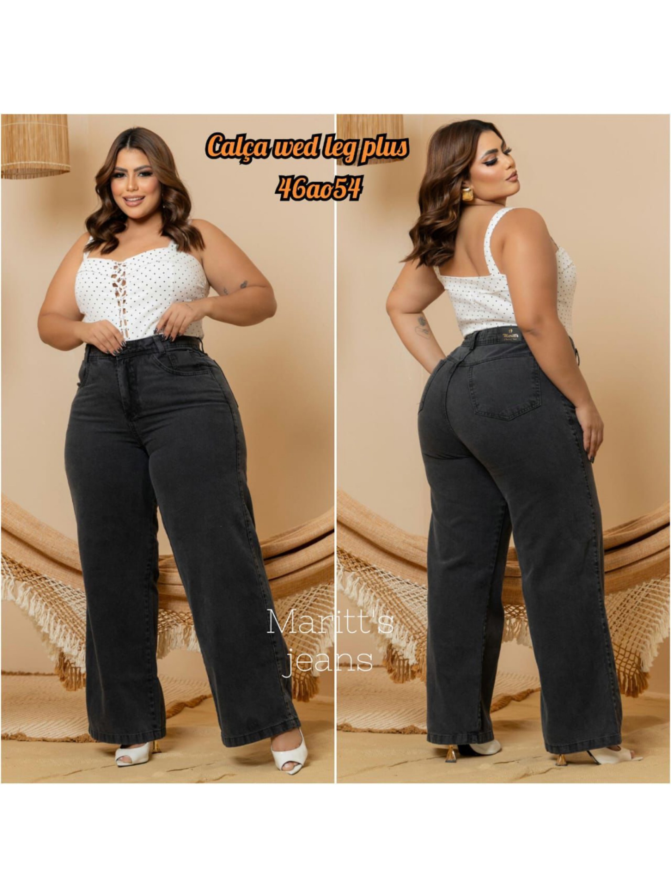 Calça Wide Leg Plus