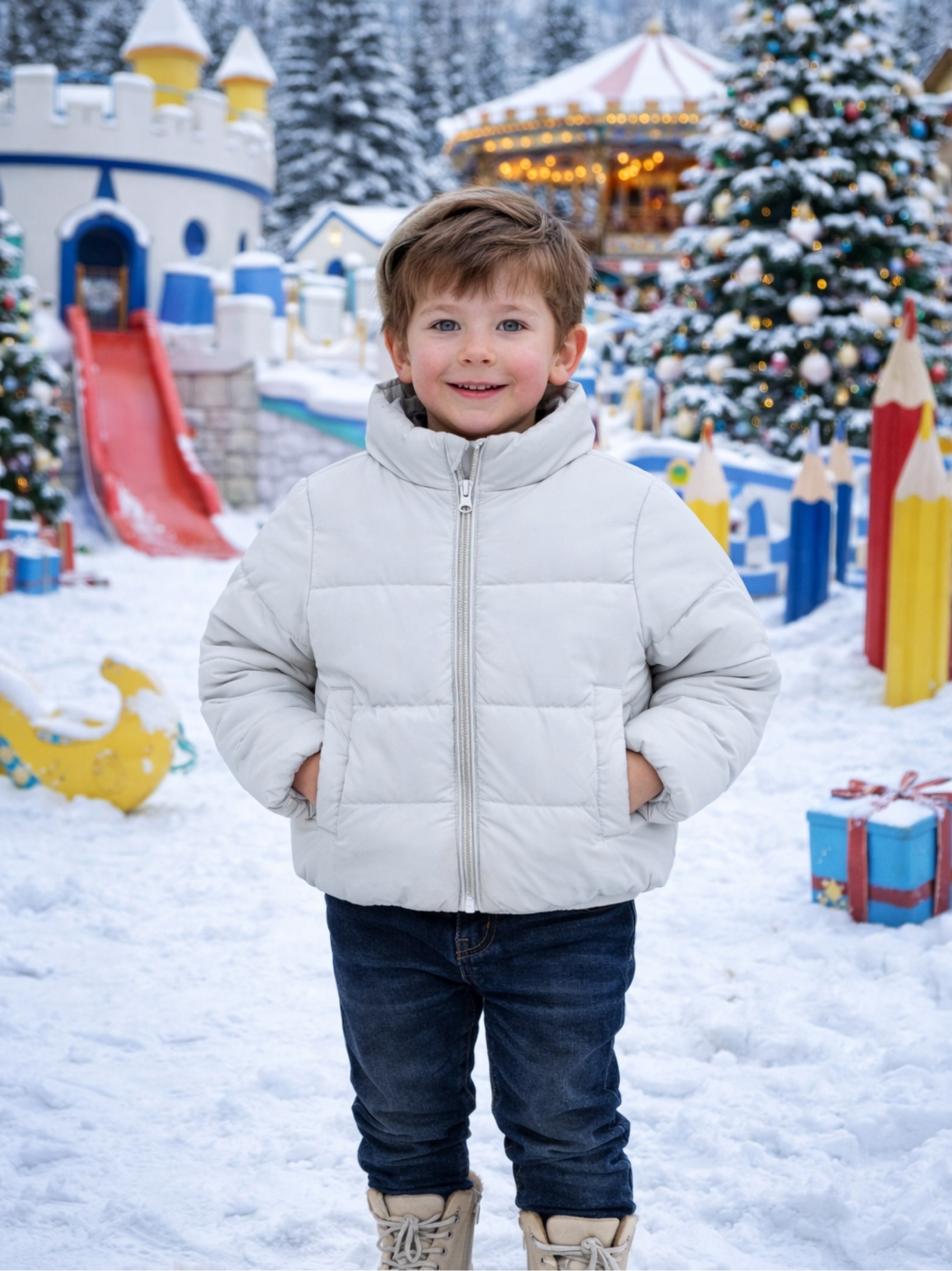 Jaqueta nylon infantil menino