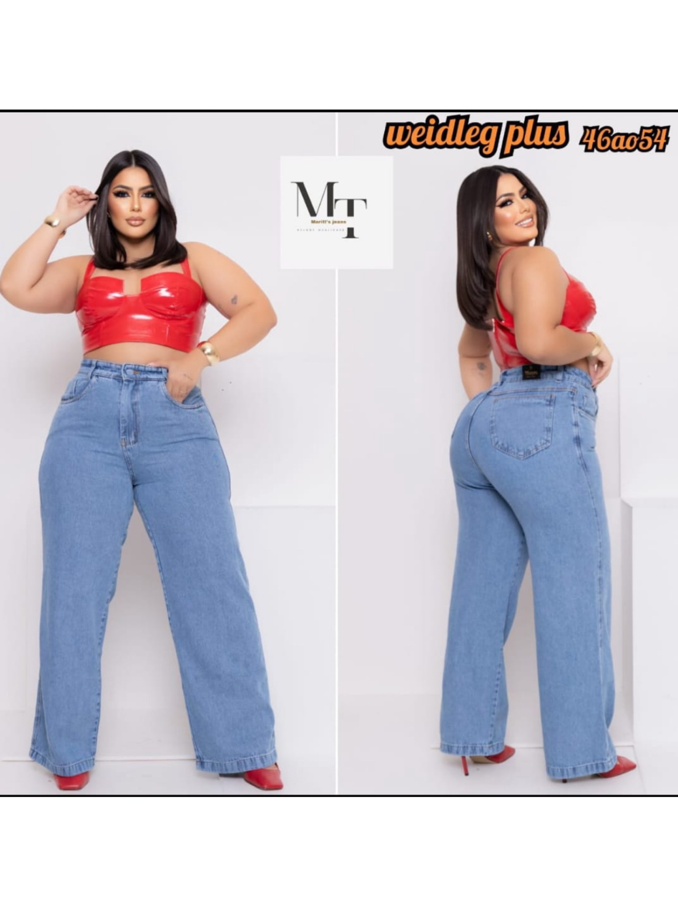 Calça Wide Leg Plus