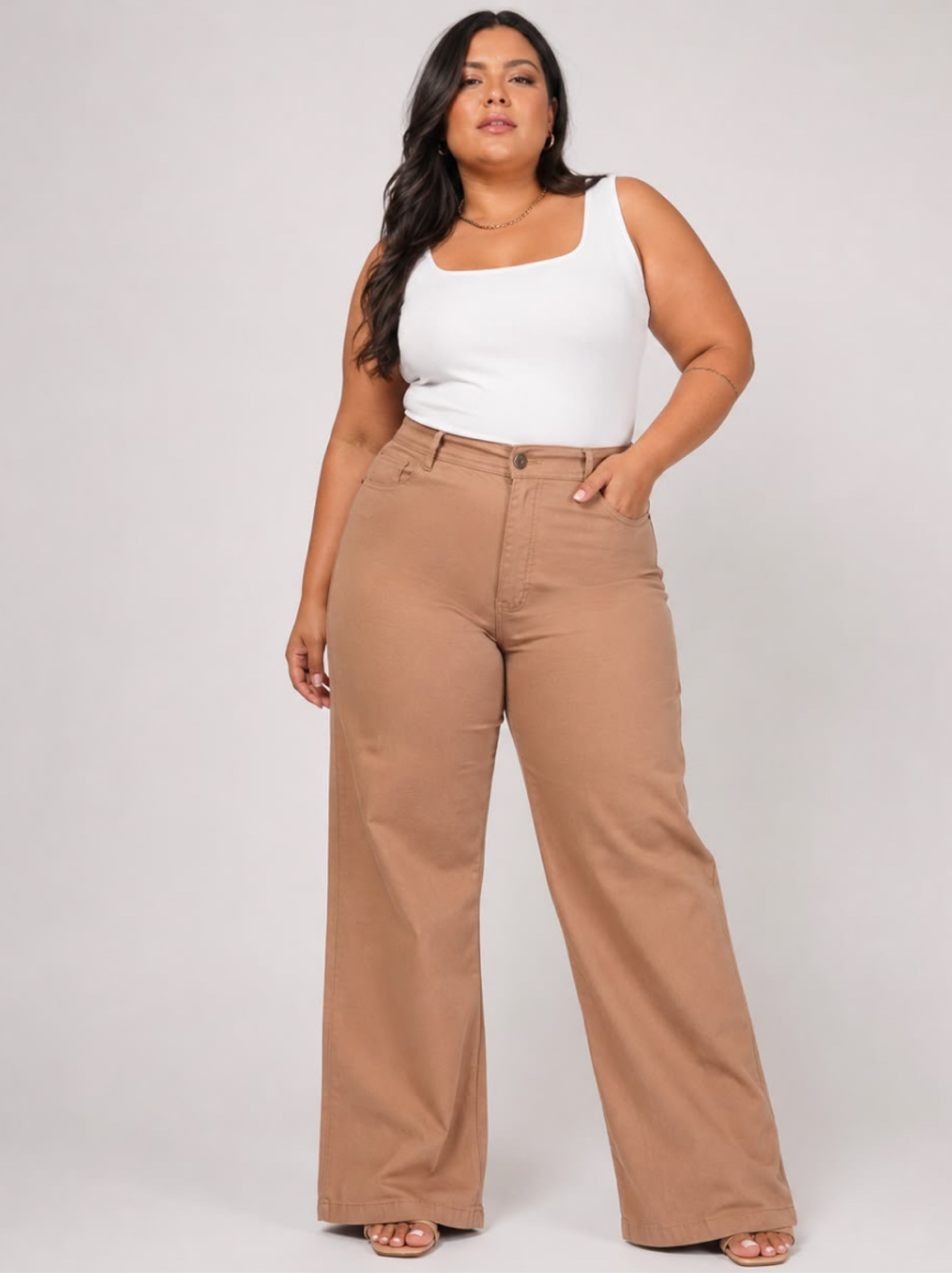 Calça Wide Leg Plus