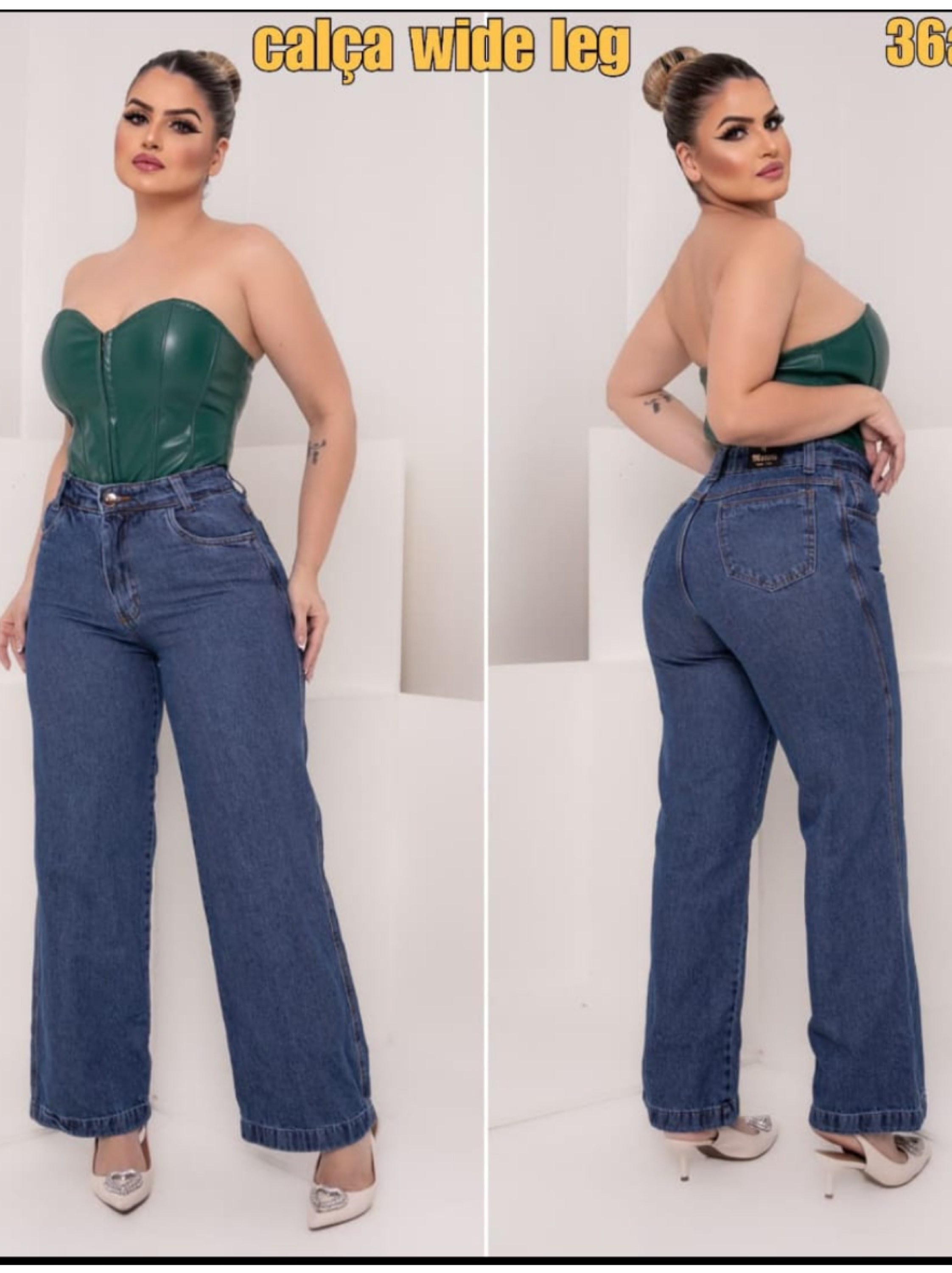Calça Wide Leg