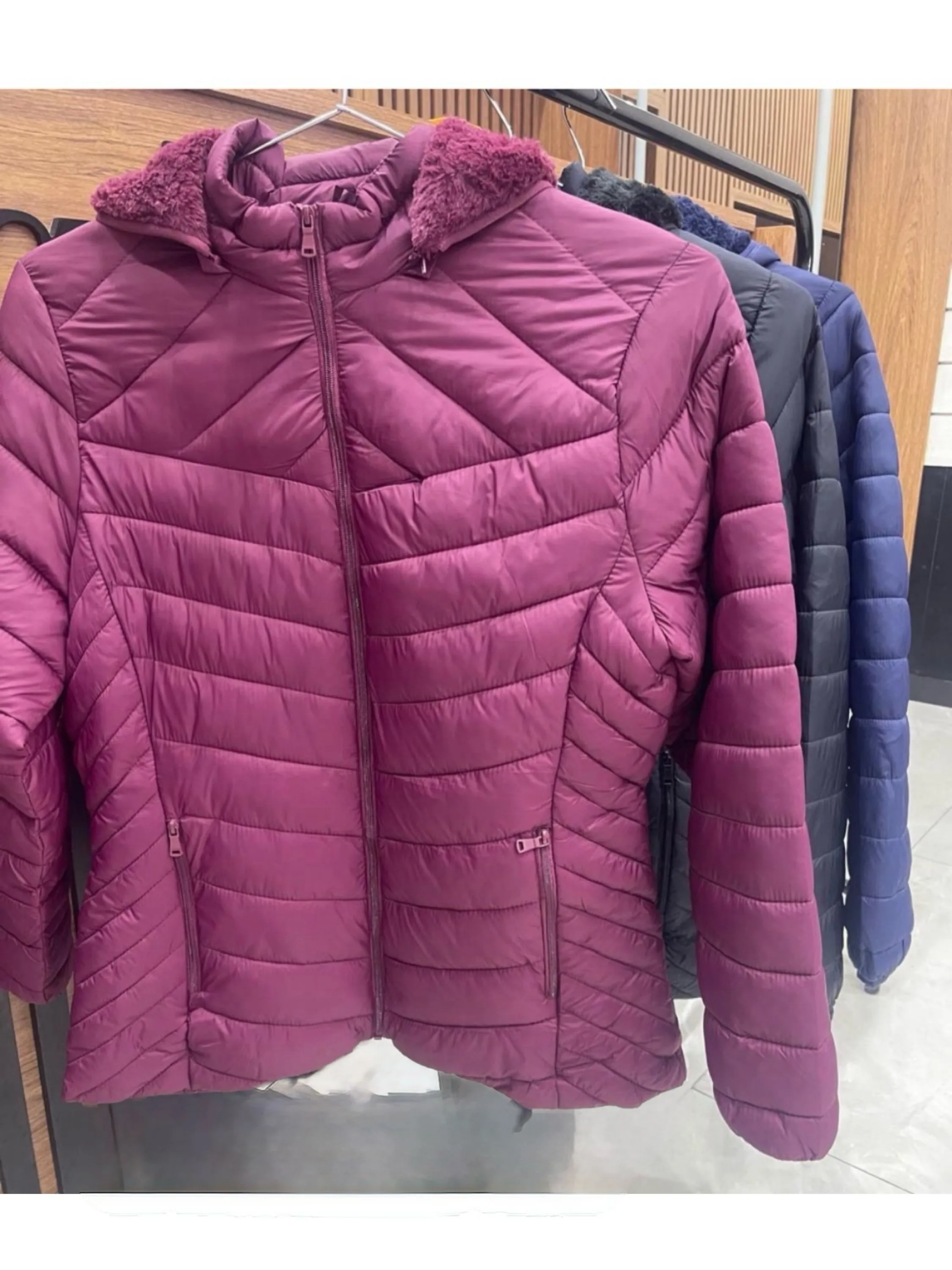 Jaqueta nylon plus forrada