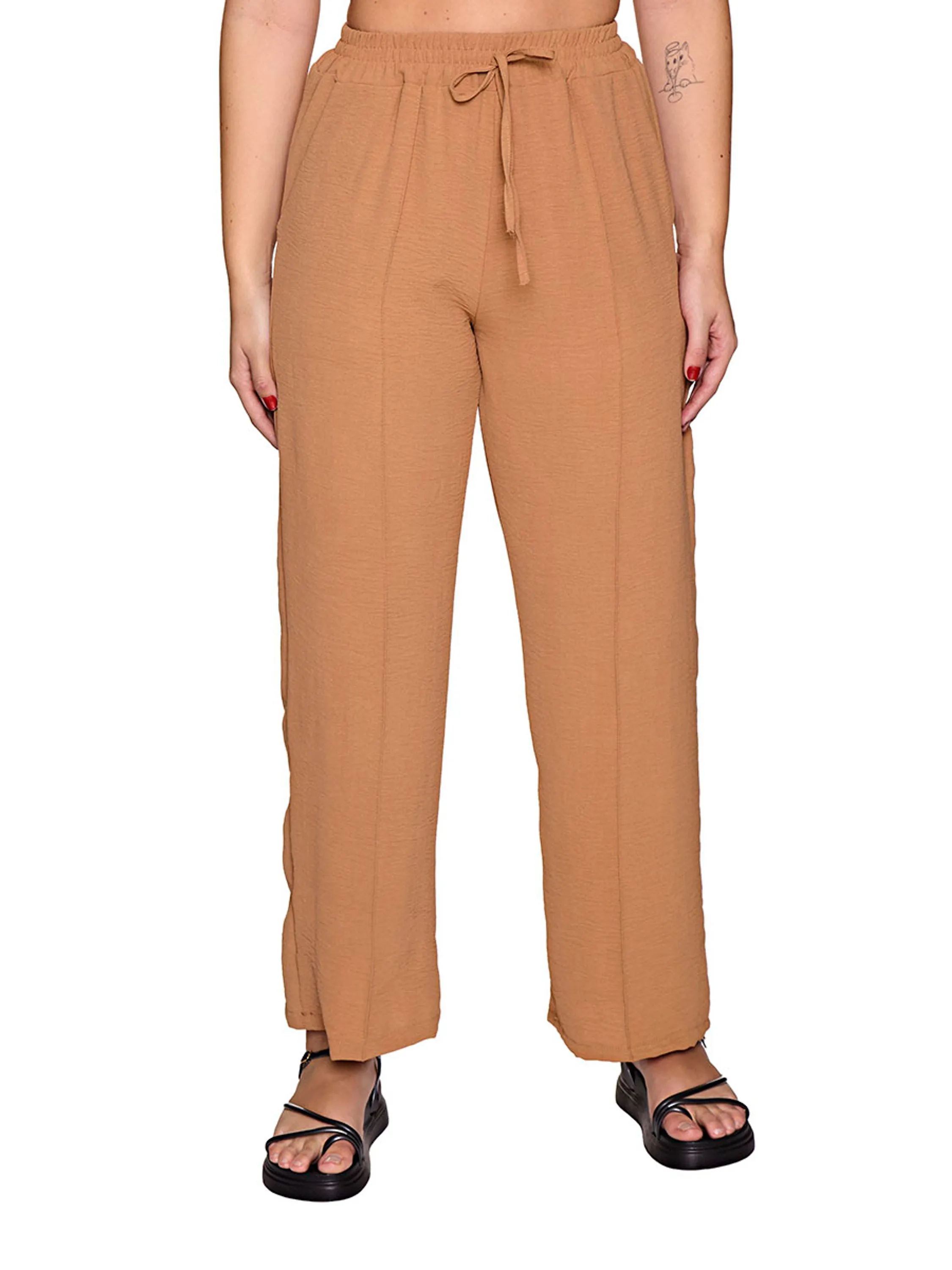 Calça Cordçao Pantalona Feminina