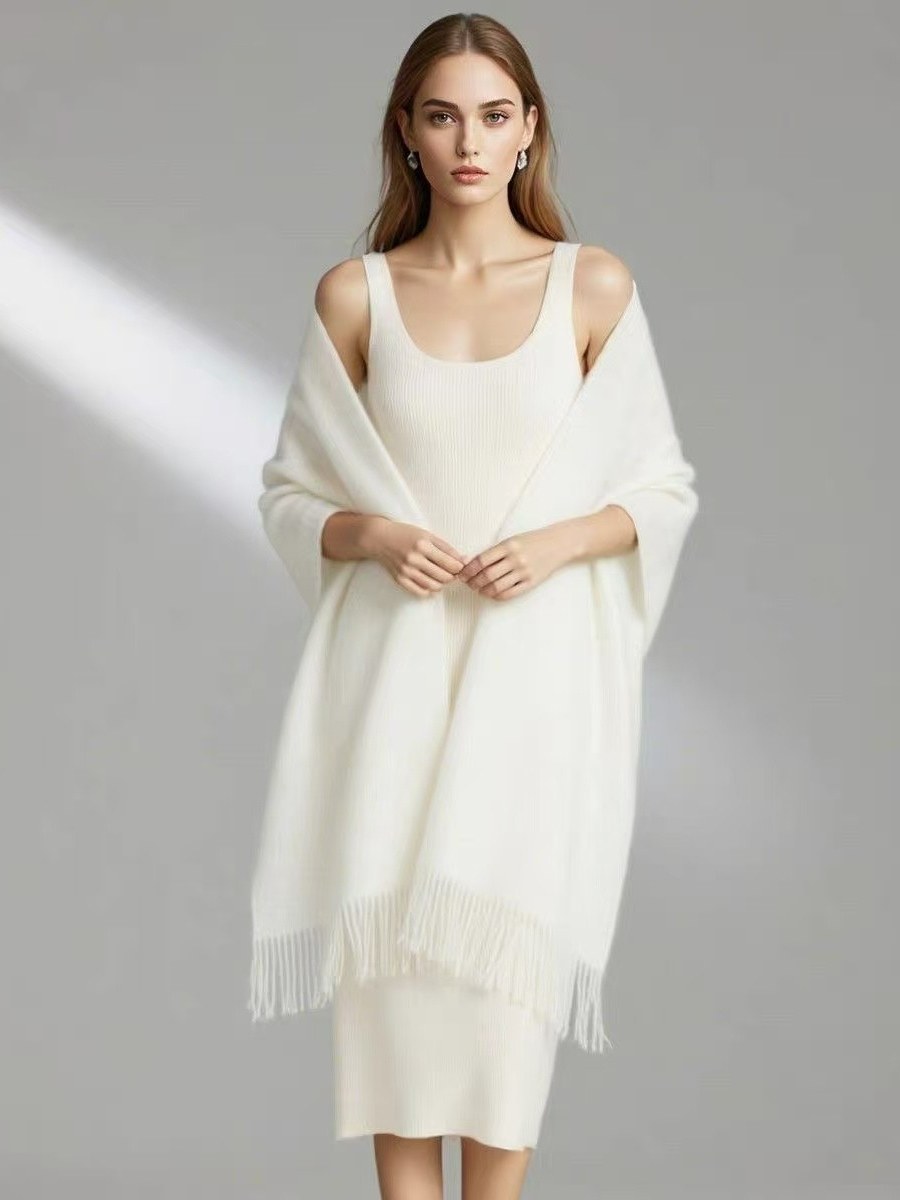 (Cachecol Grosso Liso Feminino)