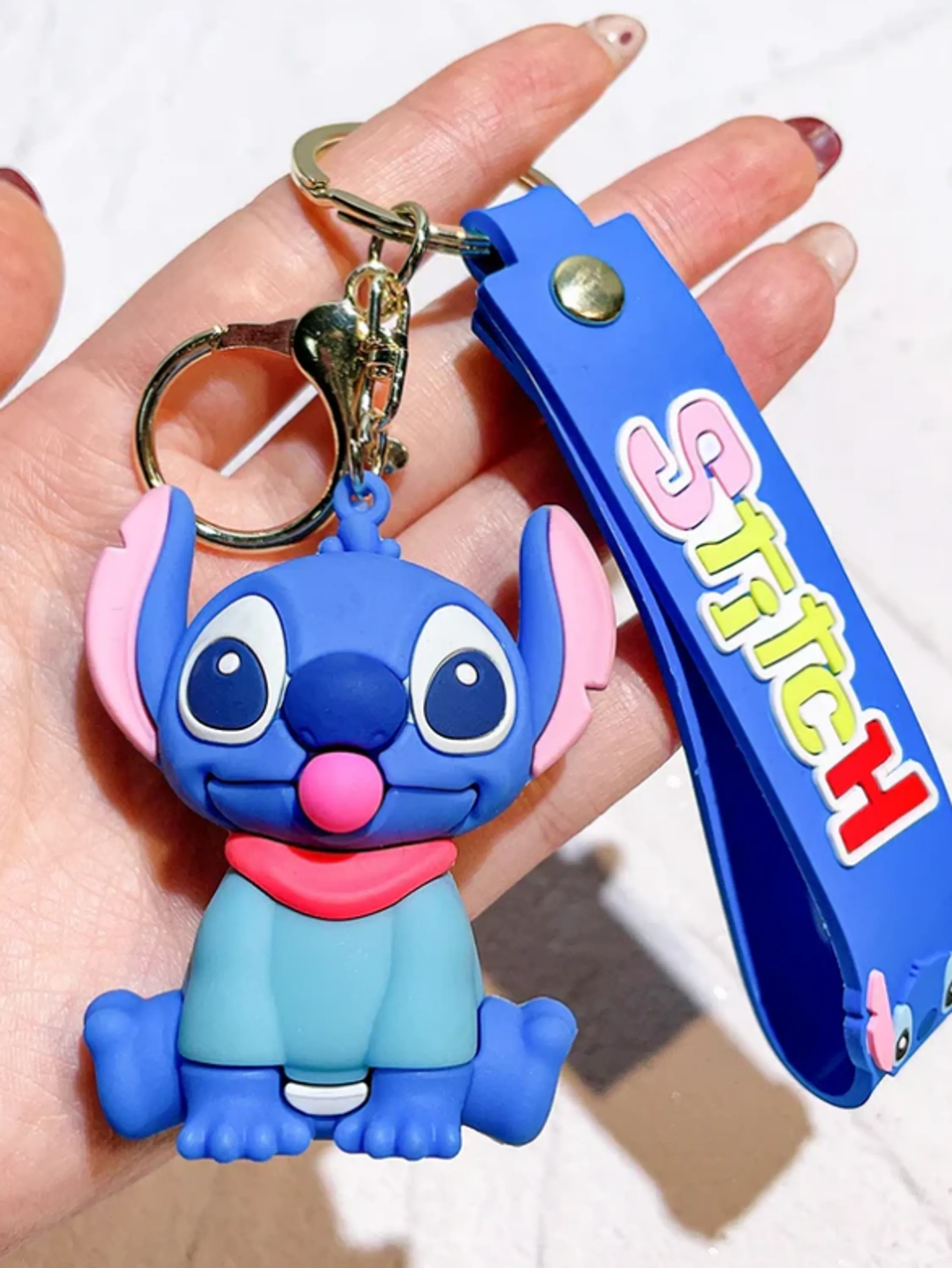 Chaveiro De Animação Stitch Pendant Para Crianças/Carro