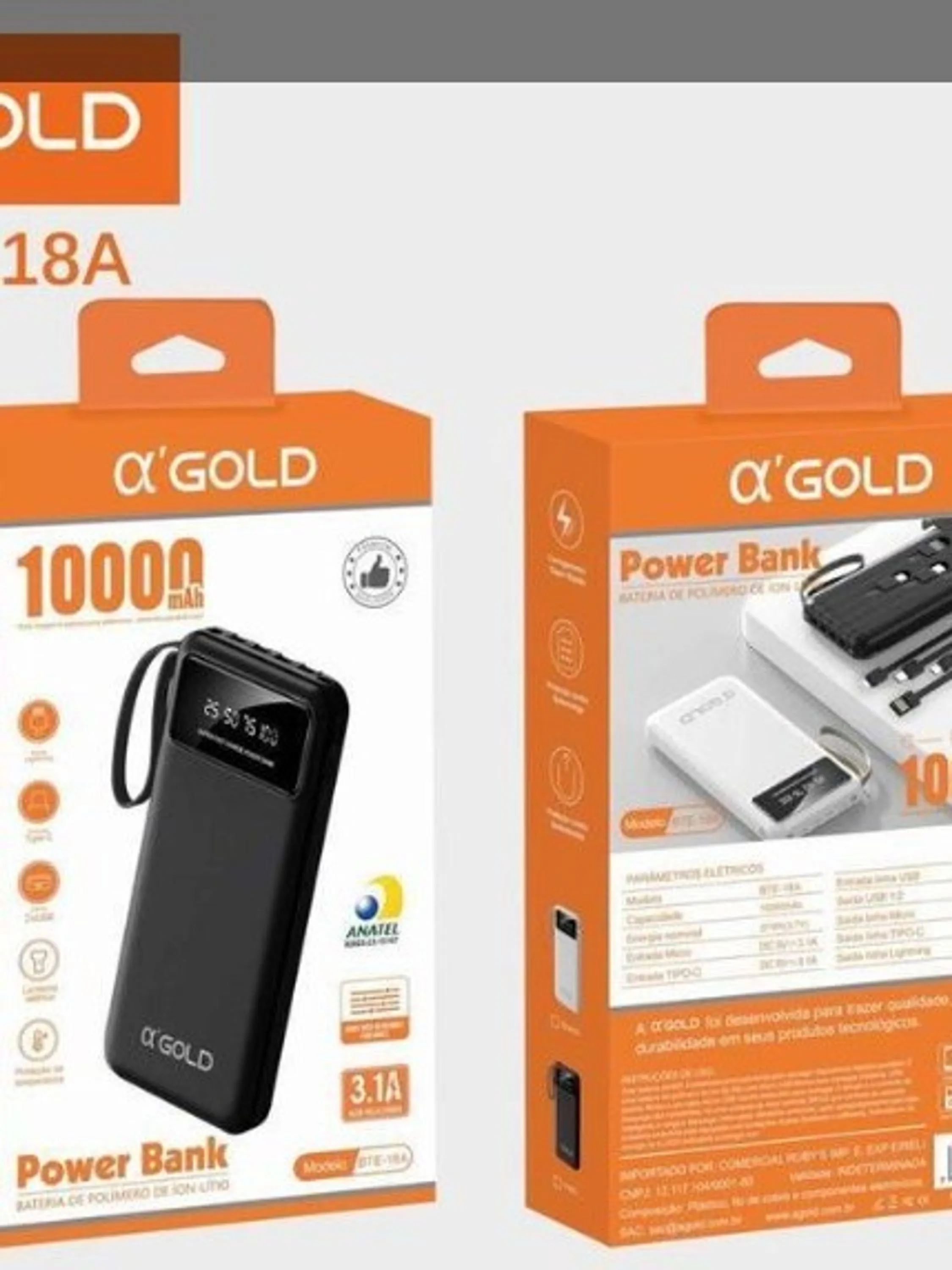 Power Bank Gold BTE-18A