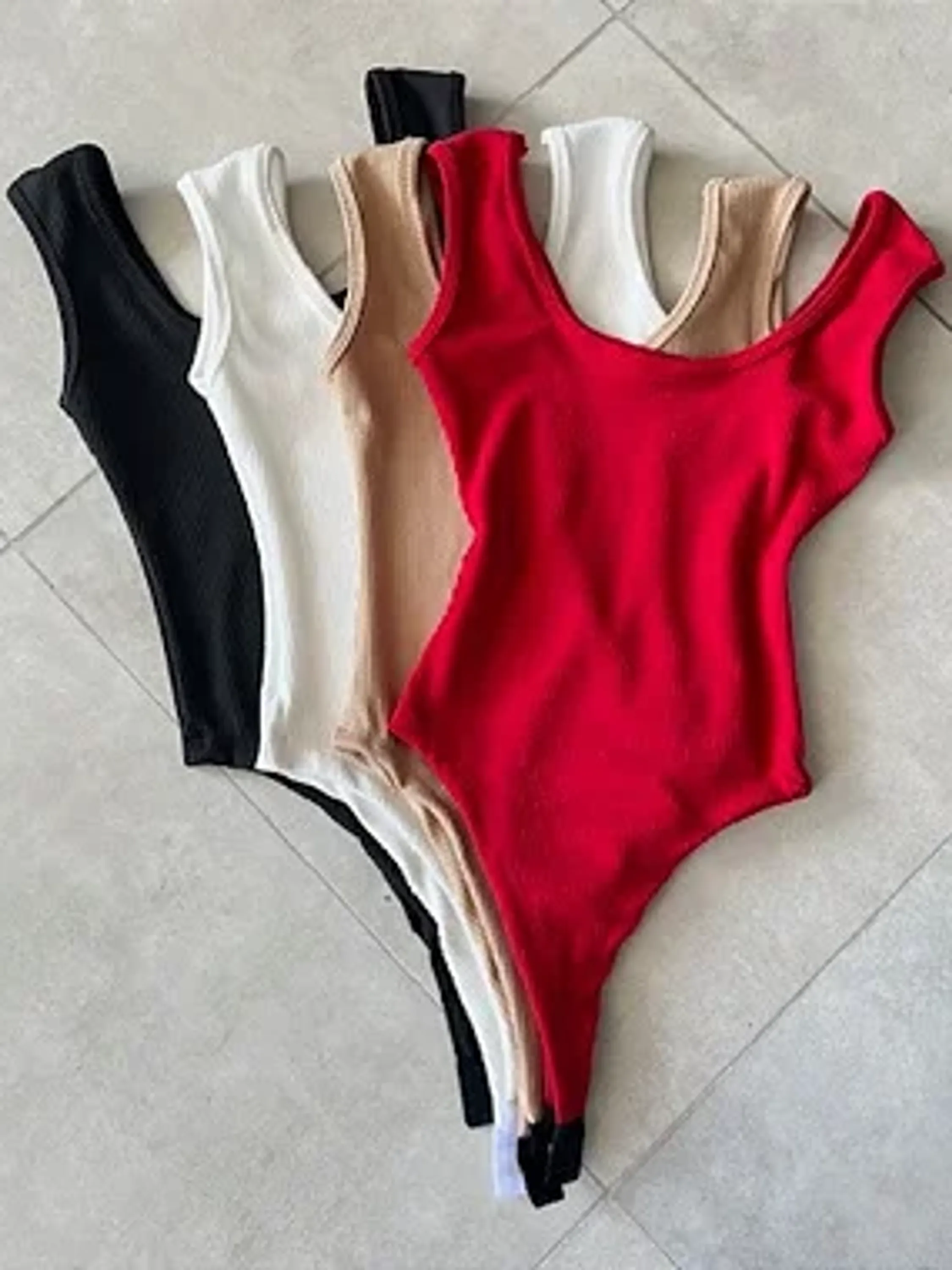 Body Feminino Regata Alça Larga Grossa Liso Básico