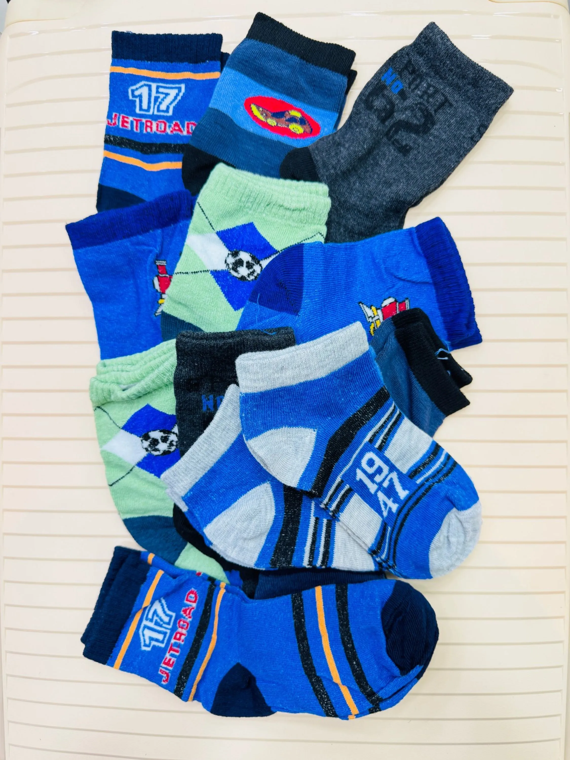 12Pares Meias Infantil-Menino