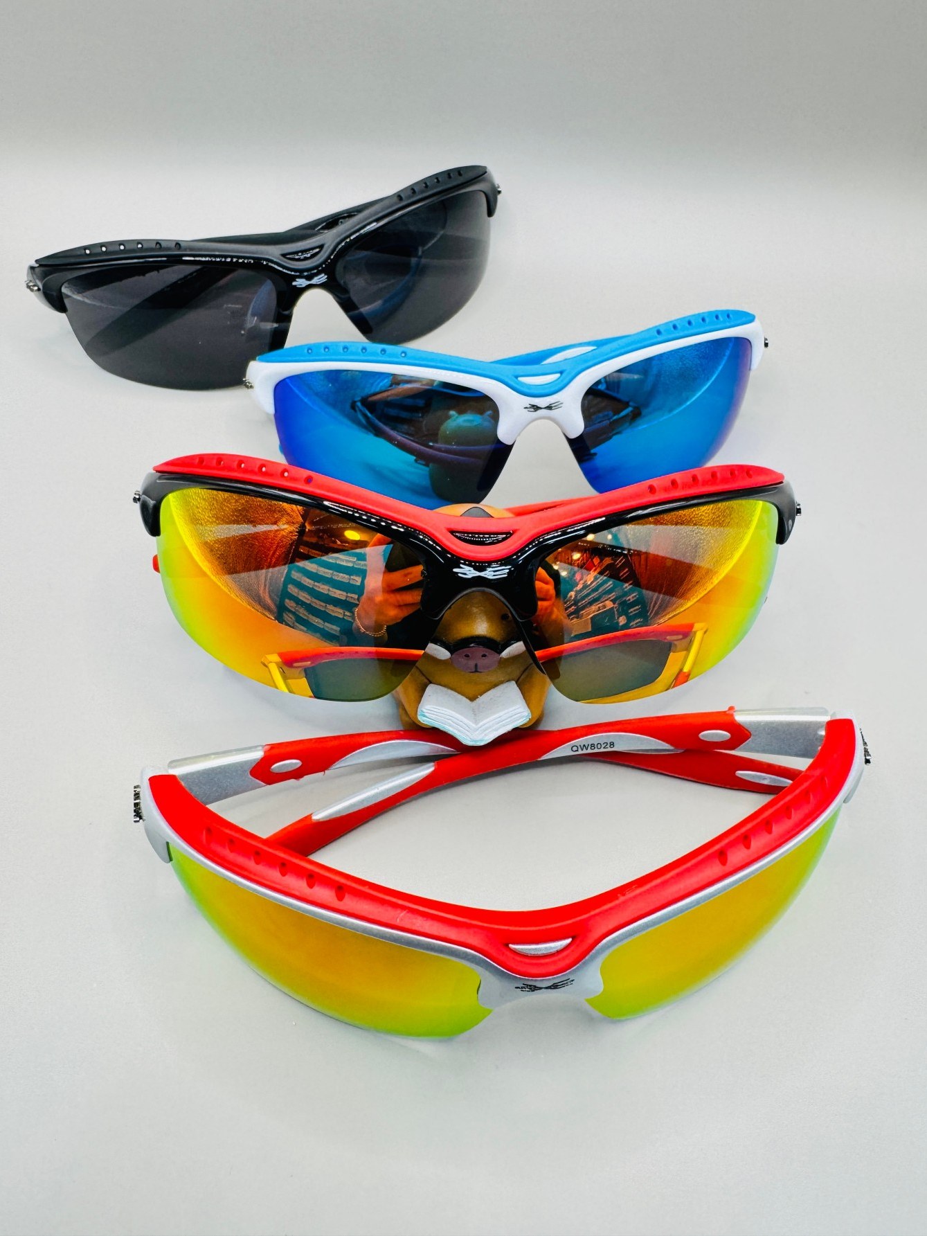 Oculos de sol esportivo meio aro-8028