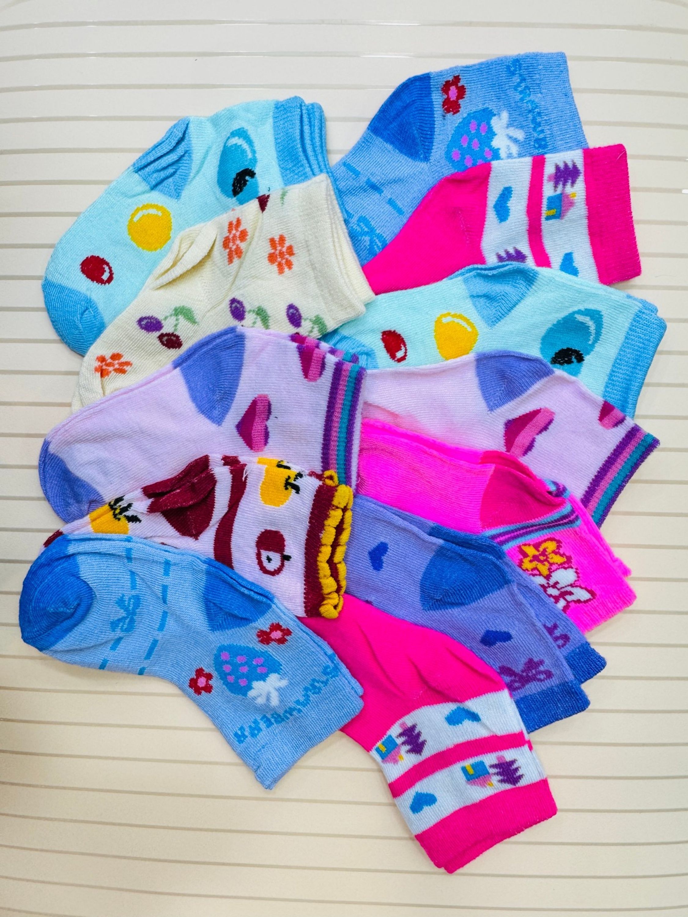 12Pares Meia Infantil-Menina