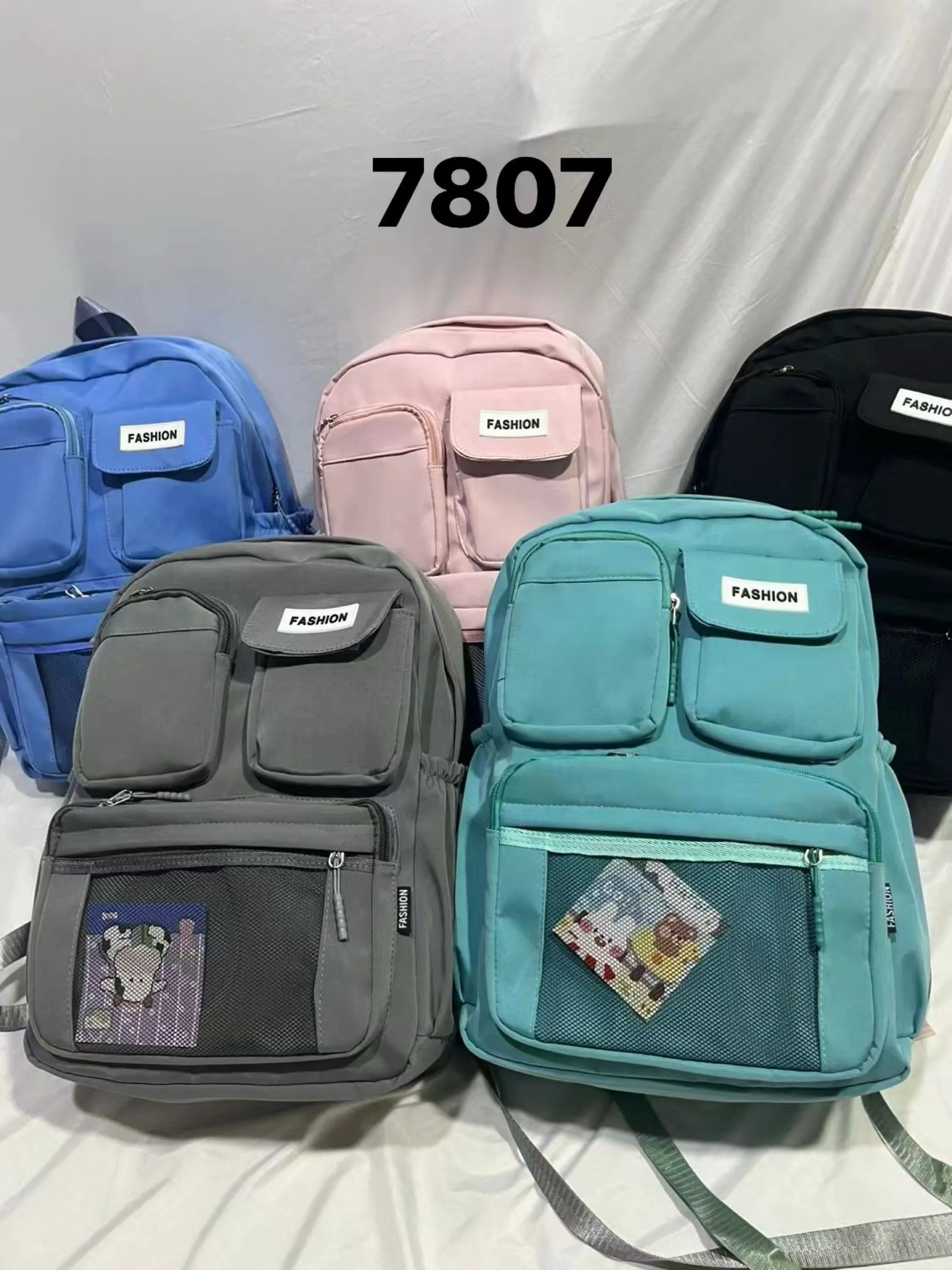 7808 Mochila Bolsa Escolar De Grande Capacidade P/ Estudante Feminina Impermeáve