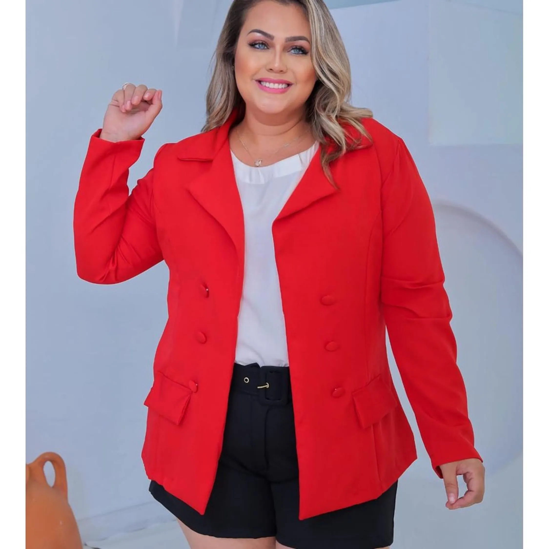 BLAZER PLUS SIZE ALFAIATARIA