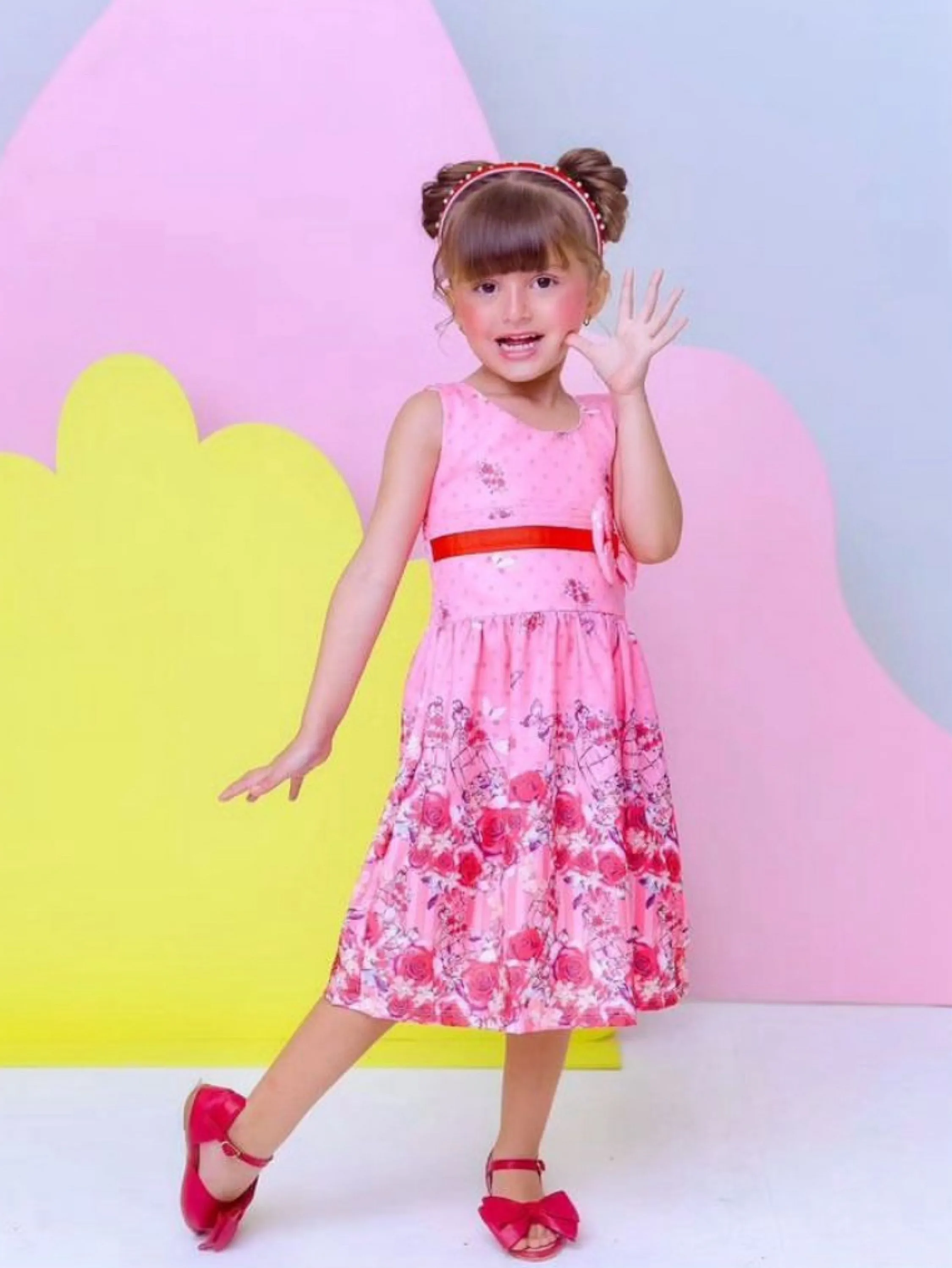 Vestido  infantil estampado