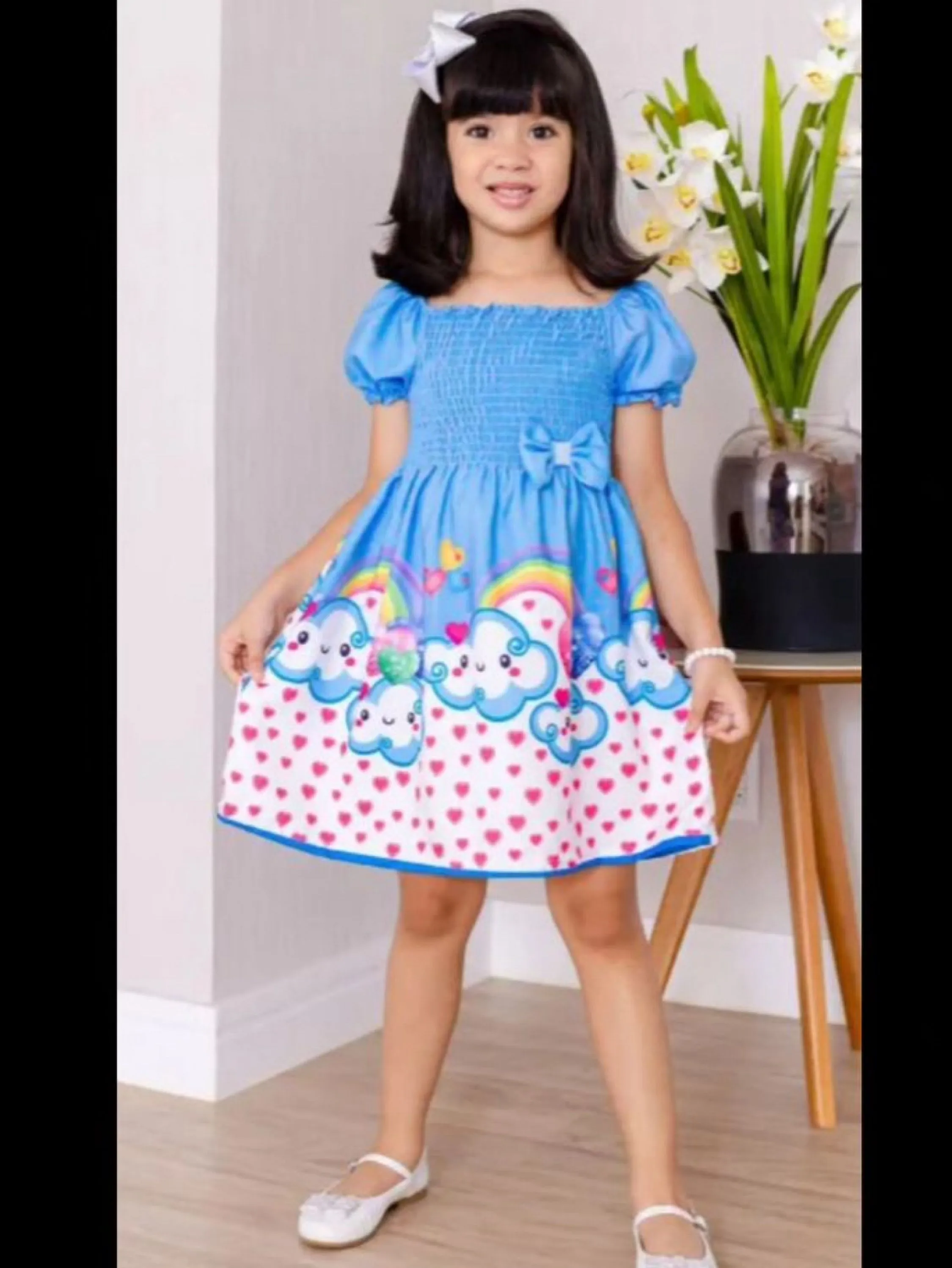 Vestido infantil estampado