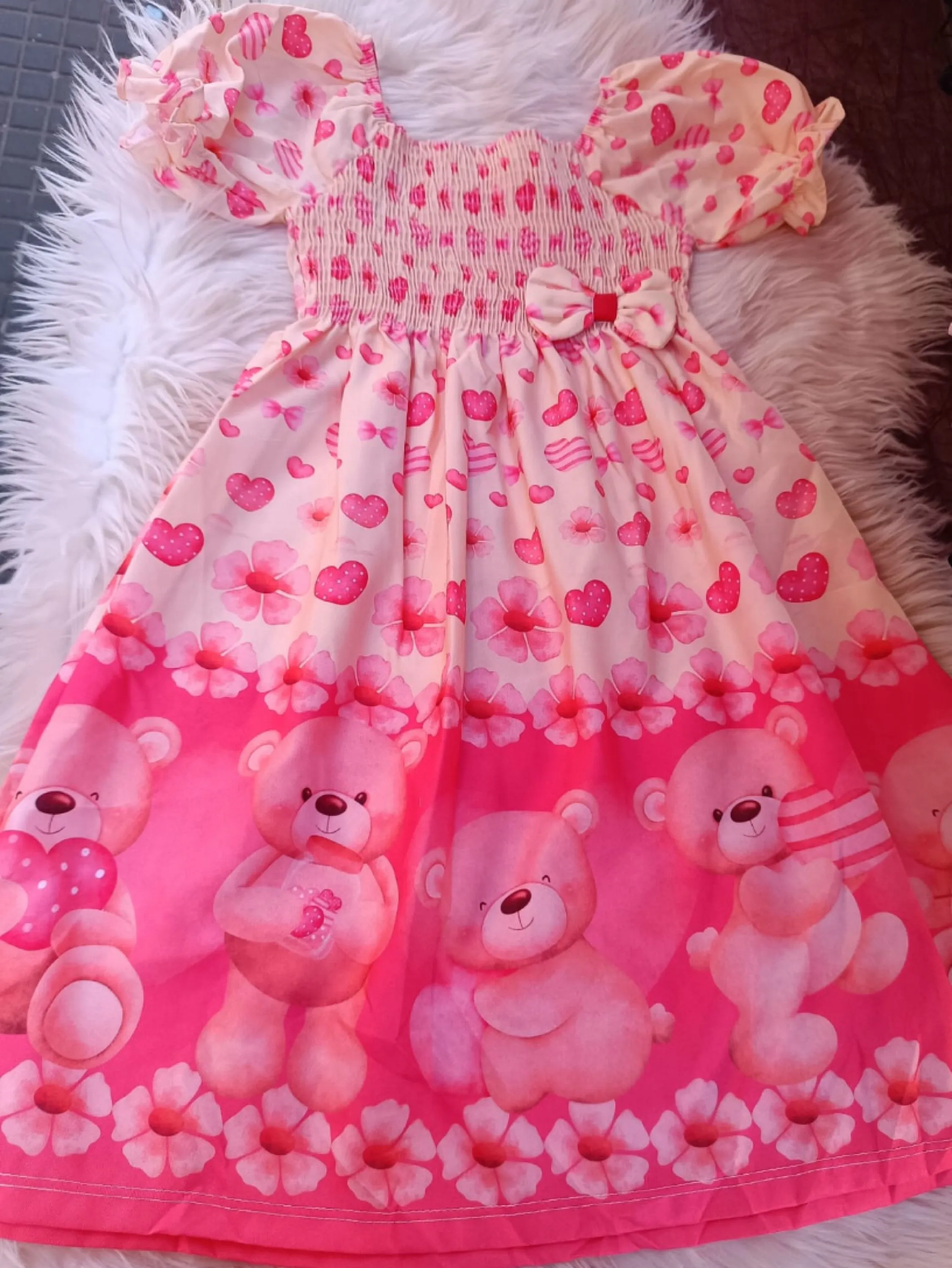 Vestido infantil estampado