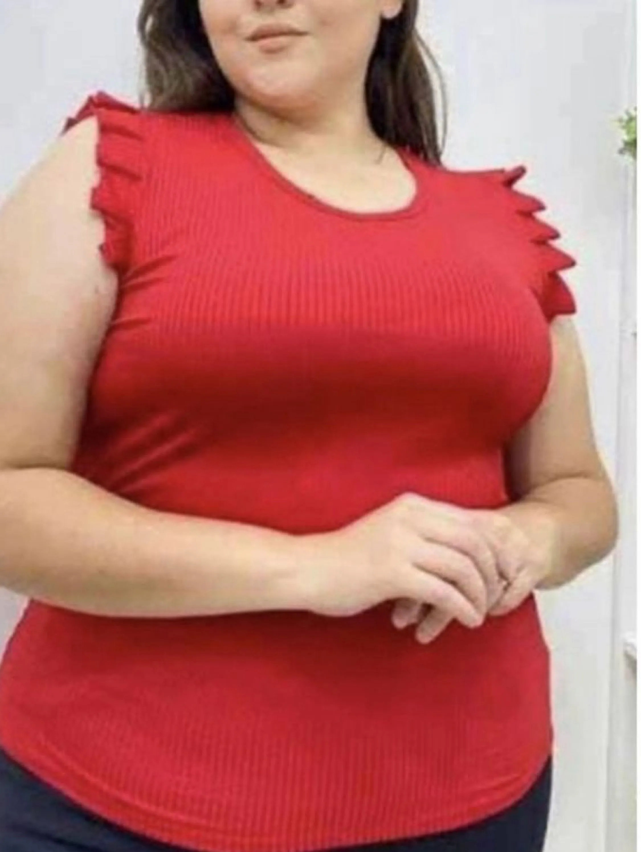 Blusa regata plus size