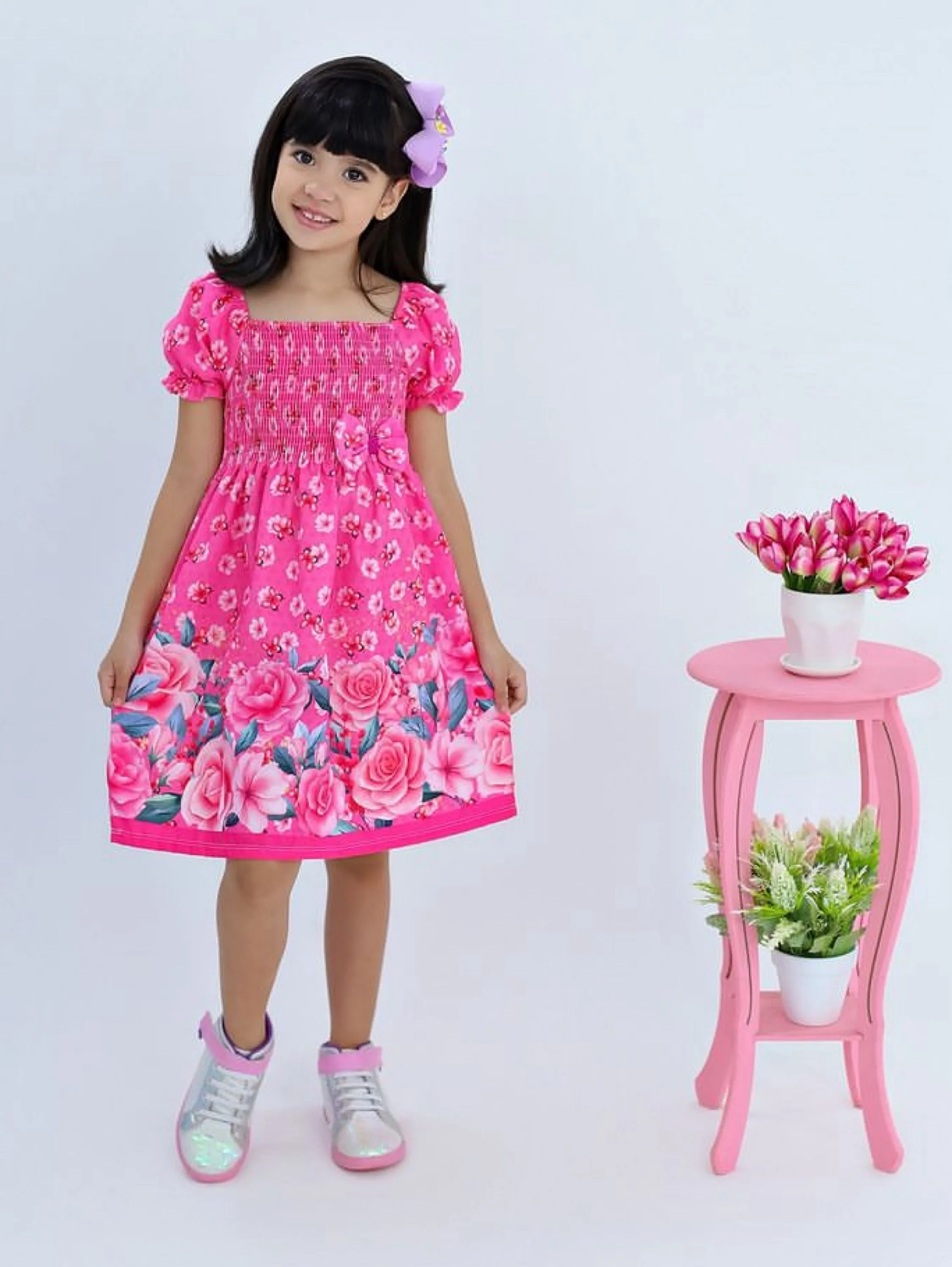 Vestido infantil estampado