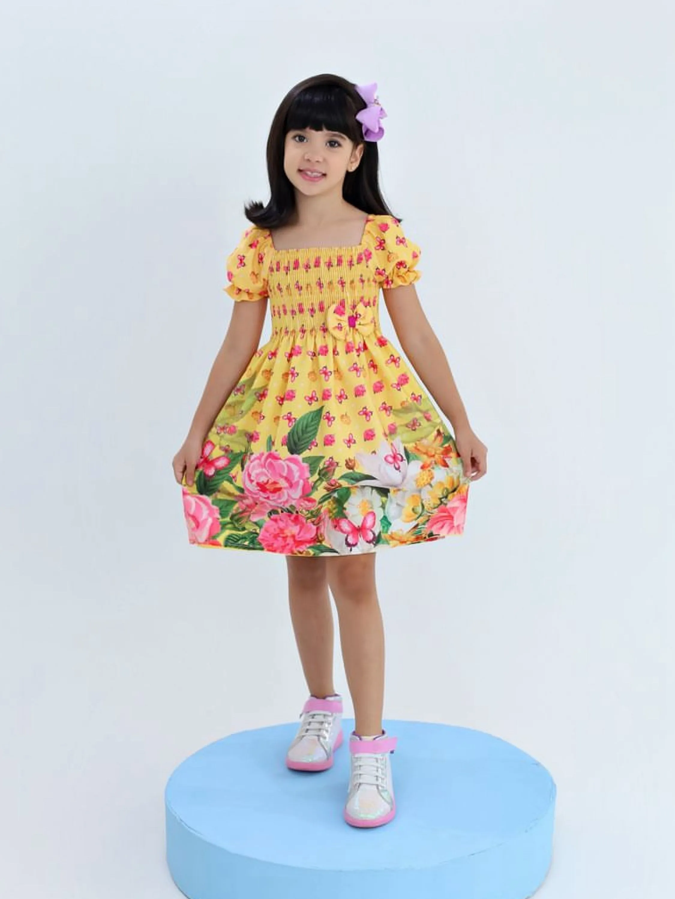 Vestido infantil estampado