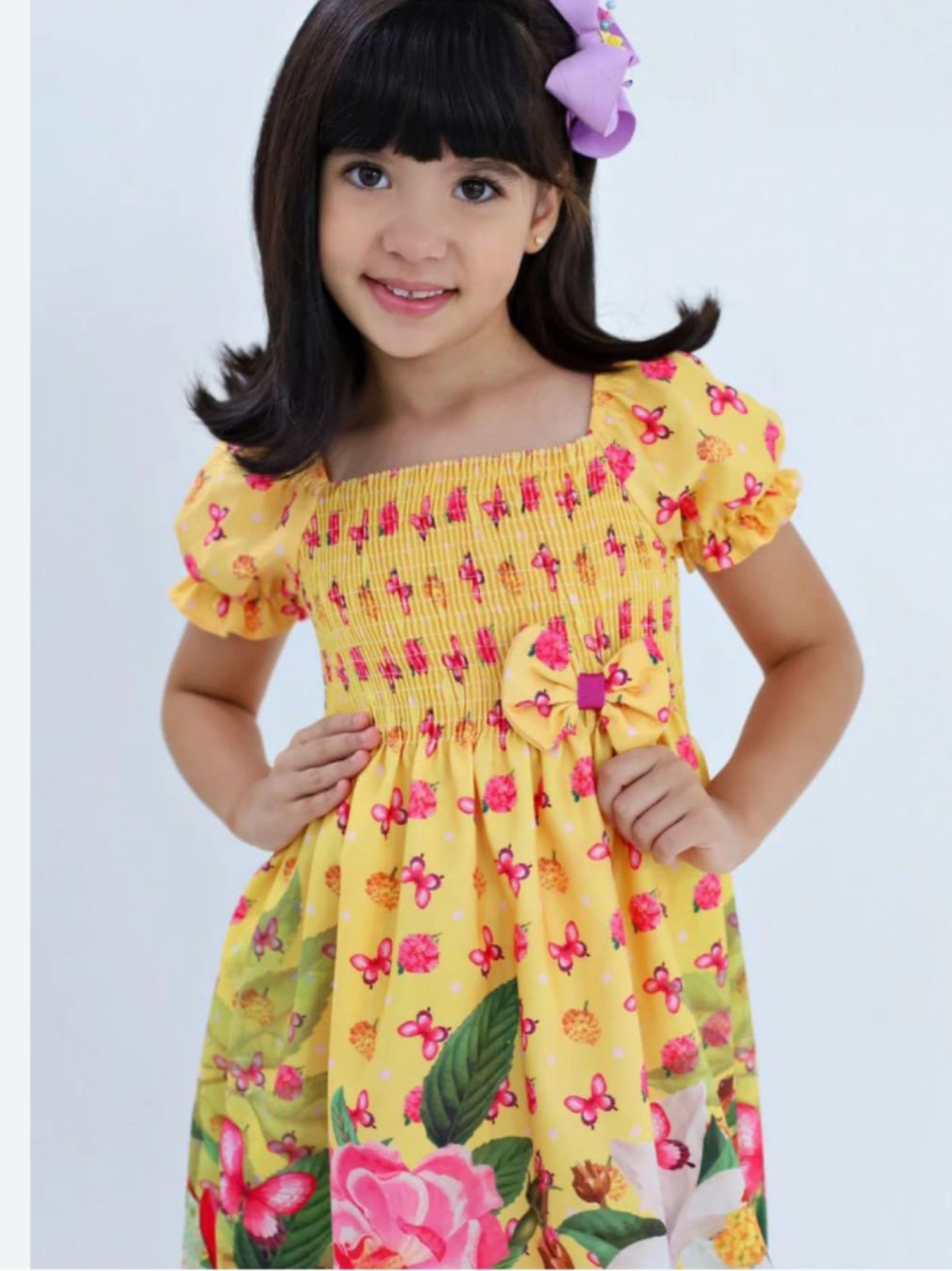 Vestido infantil estampado