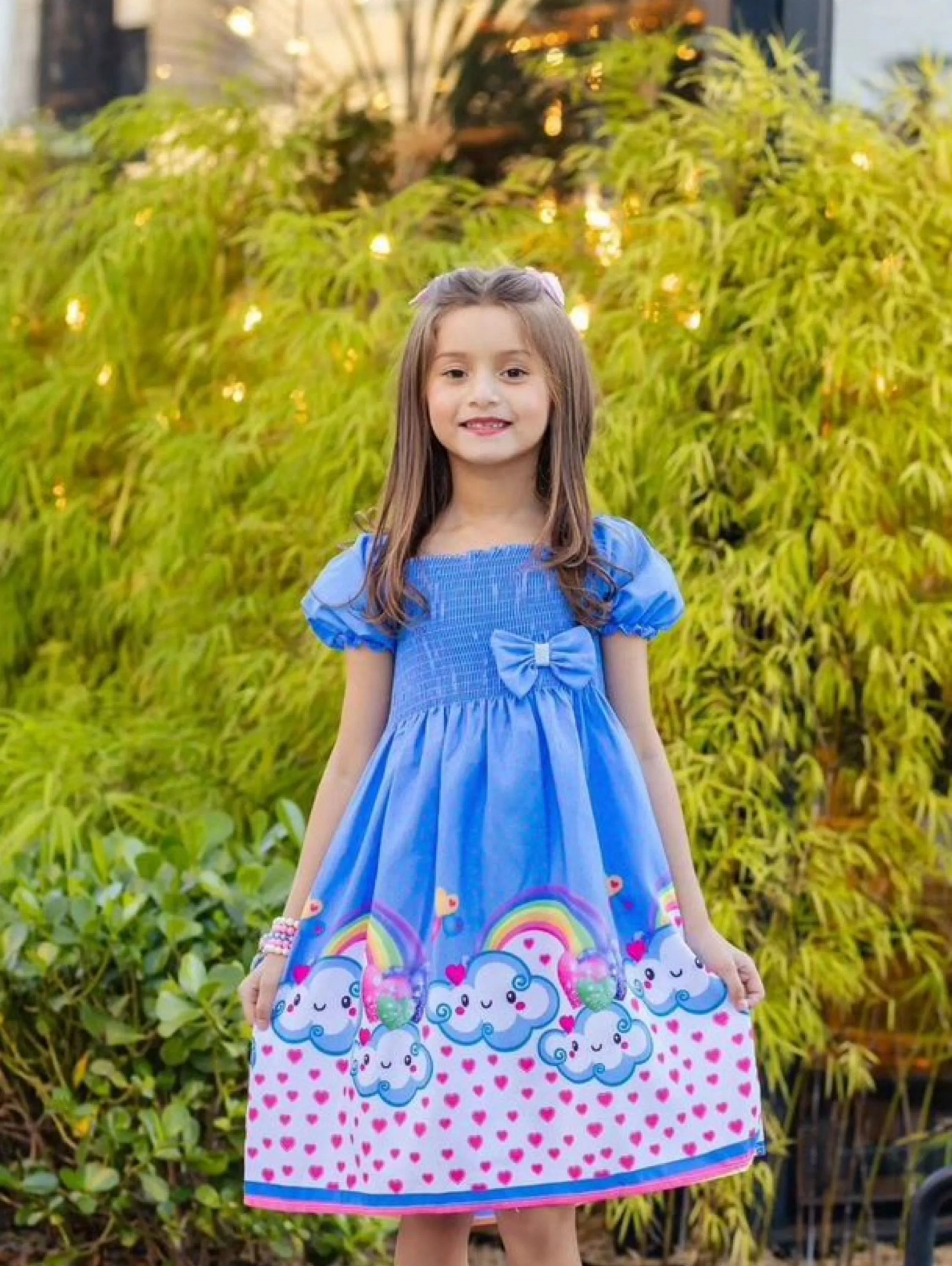 Vestido infantil estampado