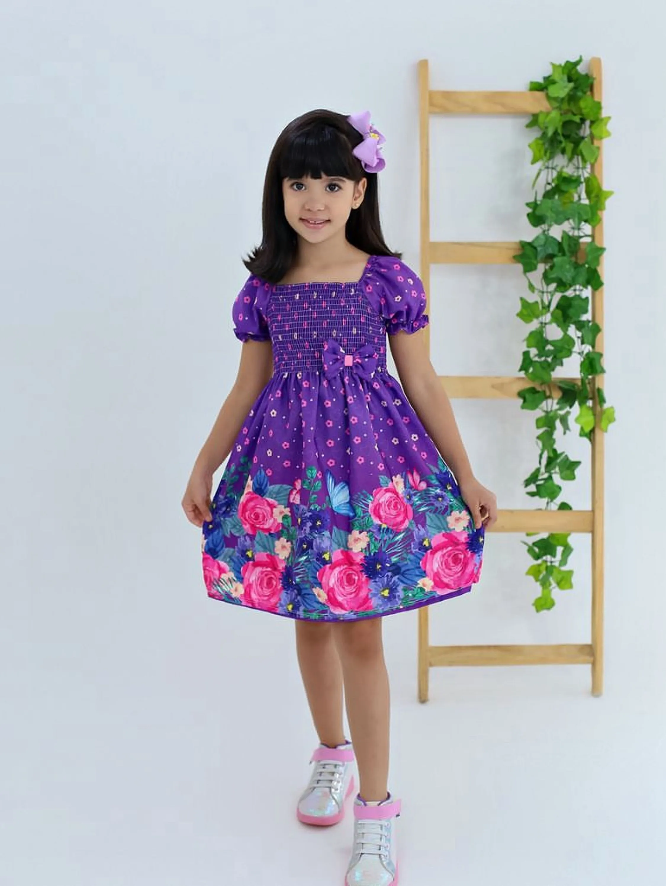 Vestido infantil estampado