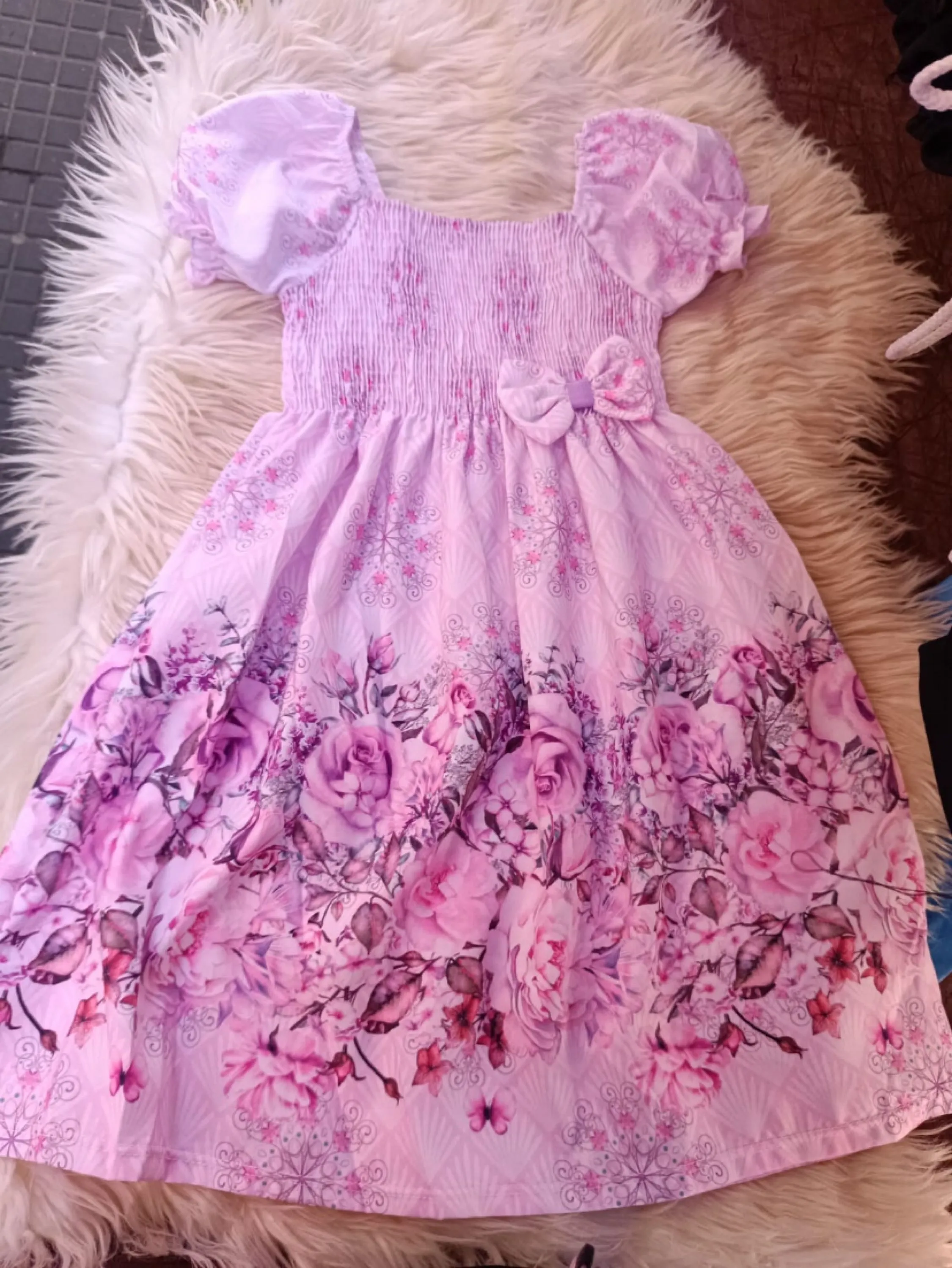 Vestido infantil estampado