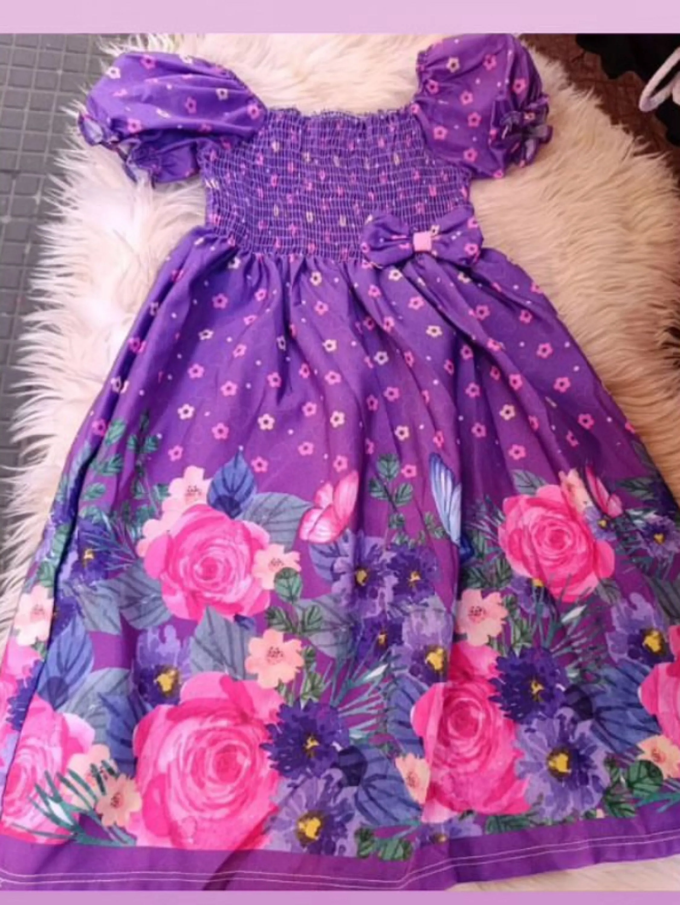 Vestido infantil estampado