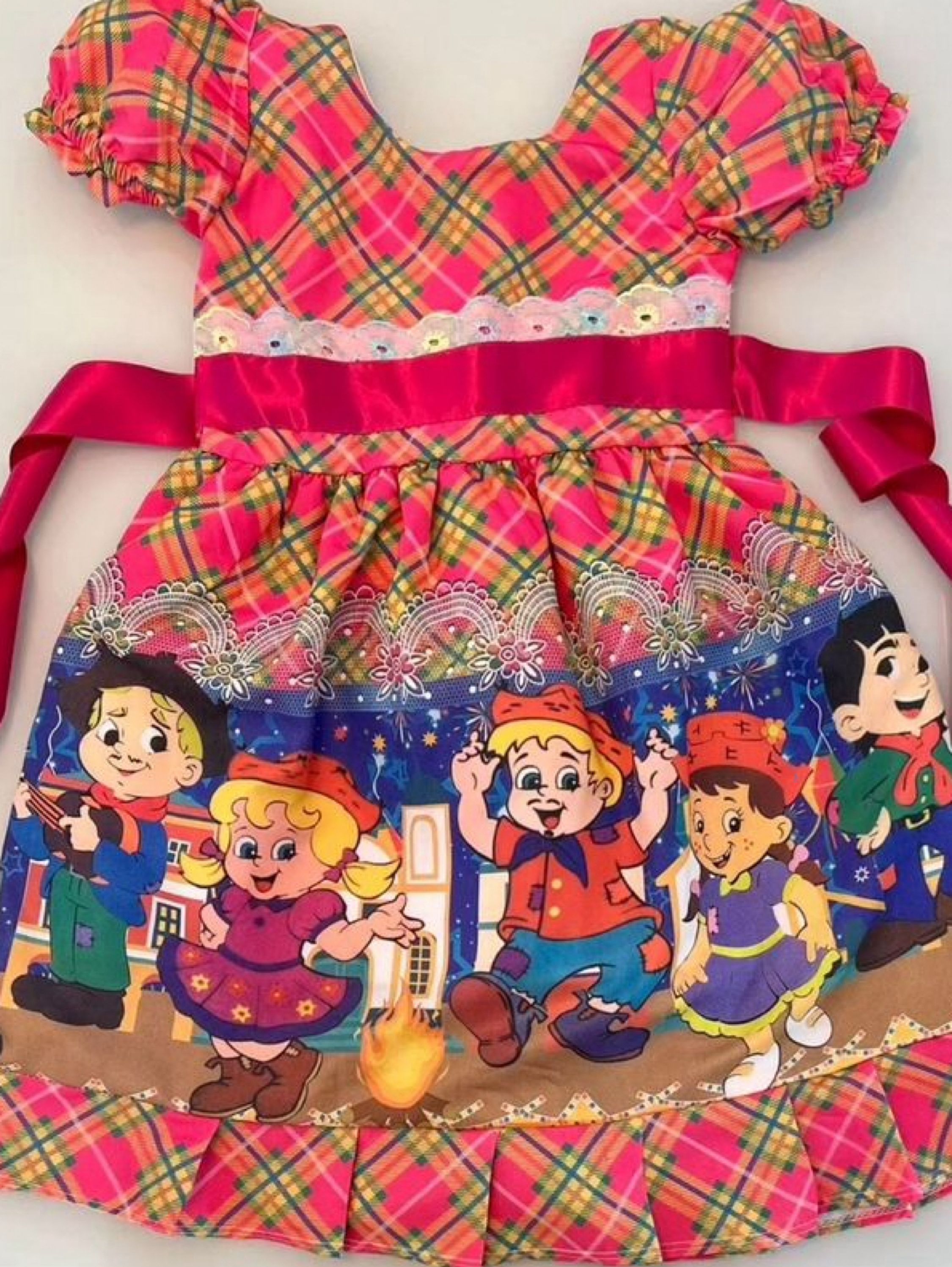 Vestido infantil de festa  junina