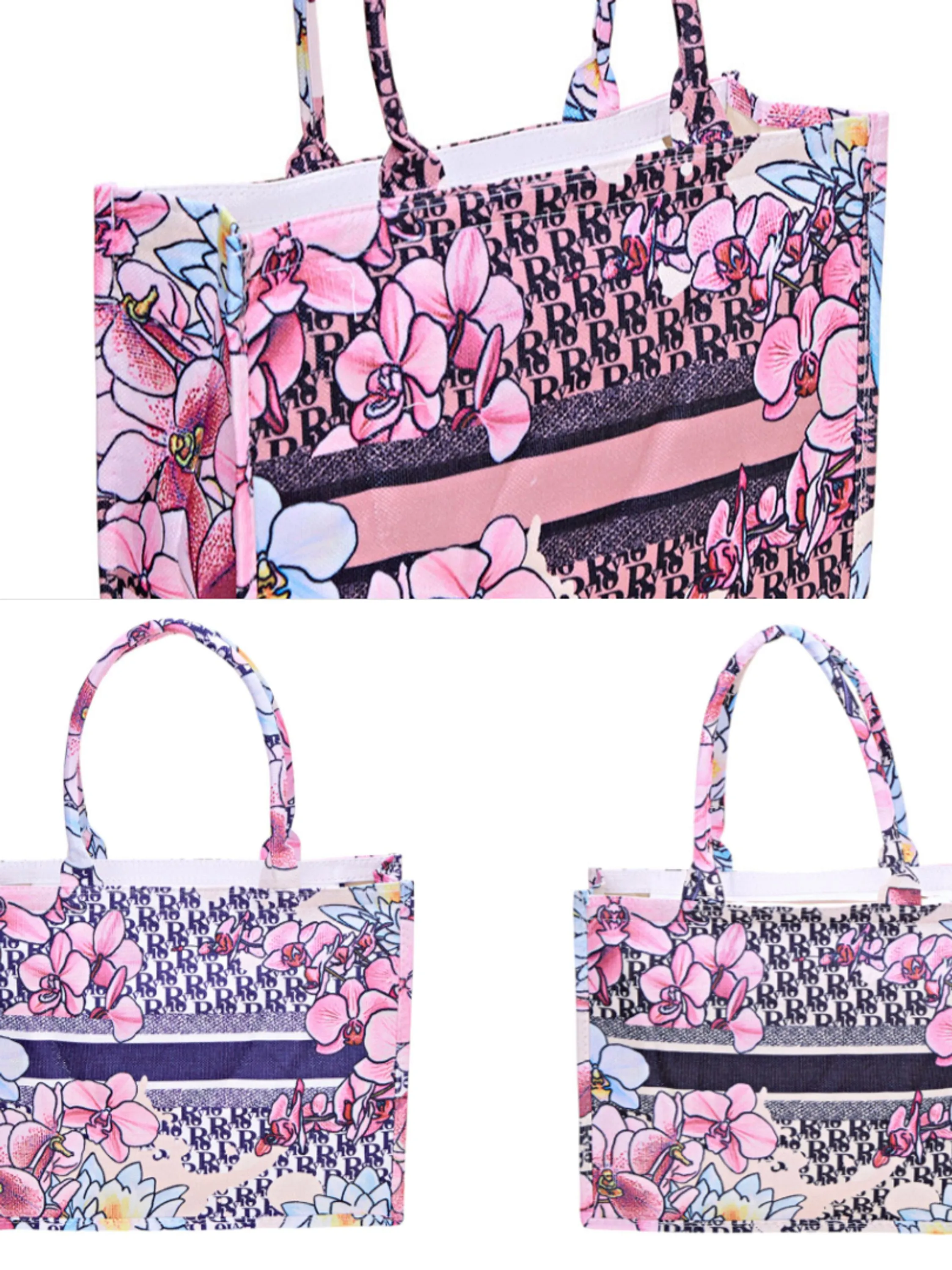 BOLSA DE PRAIA ESTAMPADA FEMININA 6 PEÇAS - S57